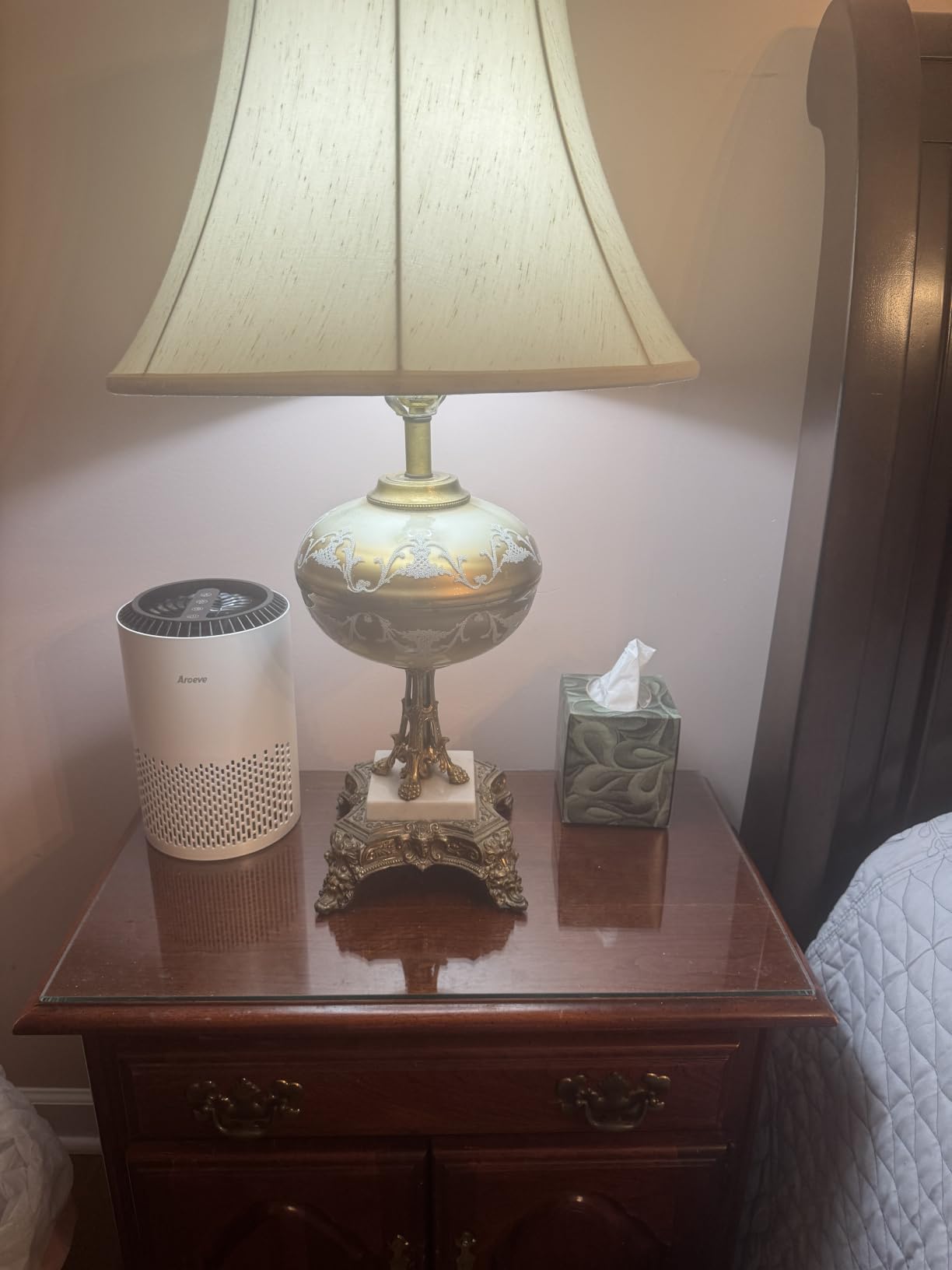 AROEVE Air Purifiers for Bedroom with Sleep Mode Speed Control-MK01A (White), Energy Star Efficiency, Meet Global Recycled Standard, 360-Degree Air Inlets, 22dB Noise Level, Aromatherapy Function customer photo 1