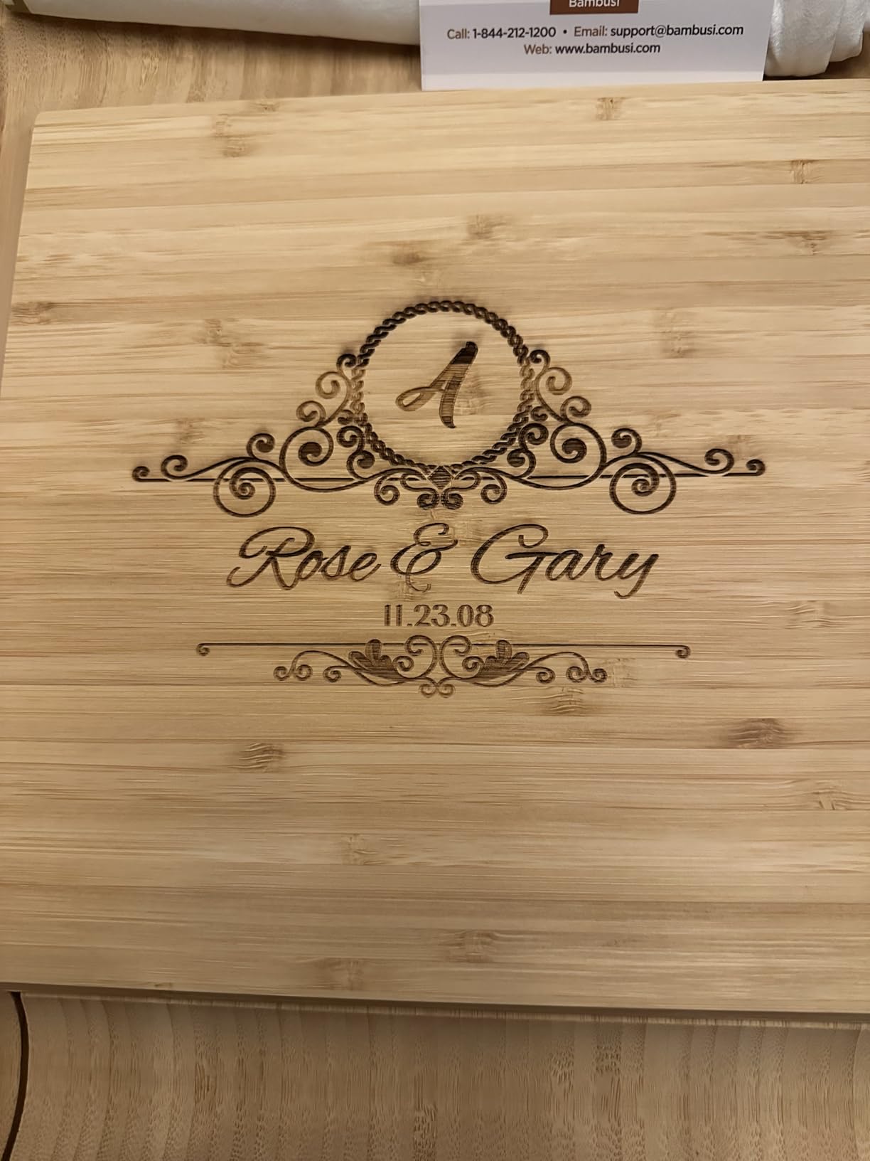 Personalized Charcuterie Board - Custom Engraved Bamboo Cheese Board Gift Set with Knife Drawer, Wedding Gifts for Couple, Anniversary Bridal Shower Engagement Birthday Housewarming Gifts for Women customer photo 2