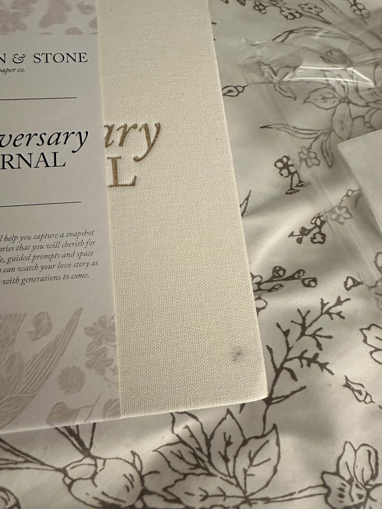 DUNCAN & STONE PAPER CO. Anniversary Journals for Couples - Wedding Notebook & More - Cute Journals For Couples To Capture Moments (Ivory, 189 Pages) customer photo 1