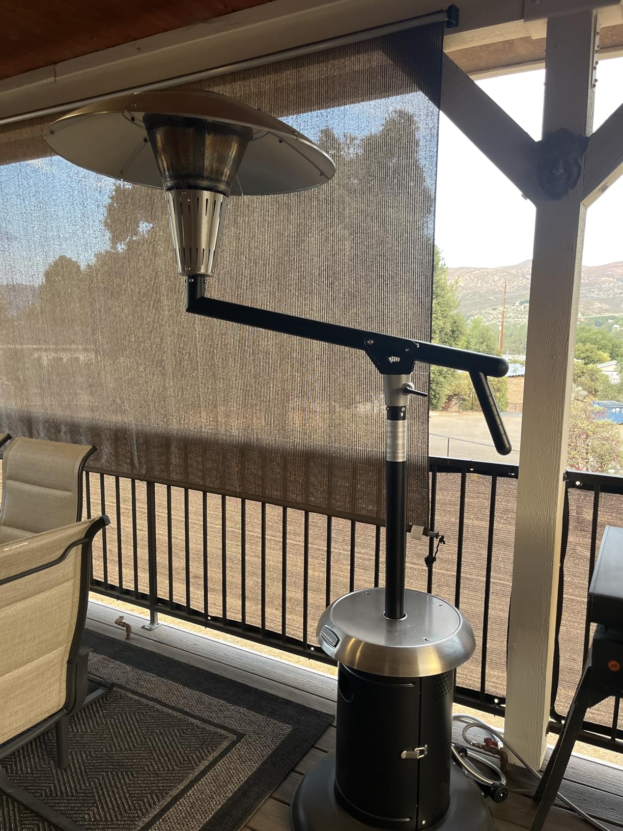 Cuisinart Perfect Position Propane Patio Heater, 38,200 BTU Powerful Directional Stainless Steel Outdoor Heater with Hidden Tank and Drink Table customer photo 2