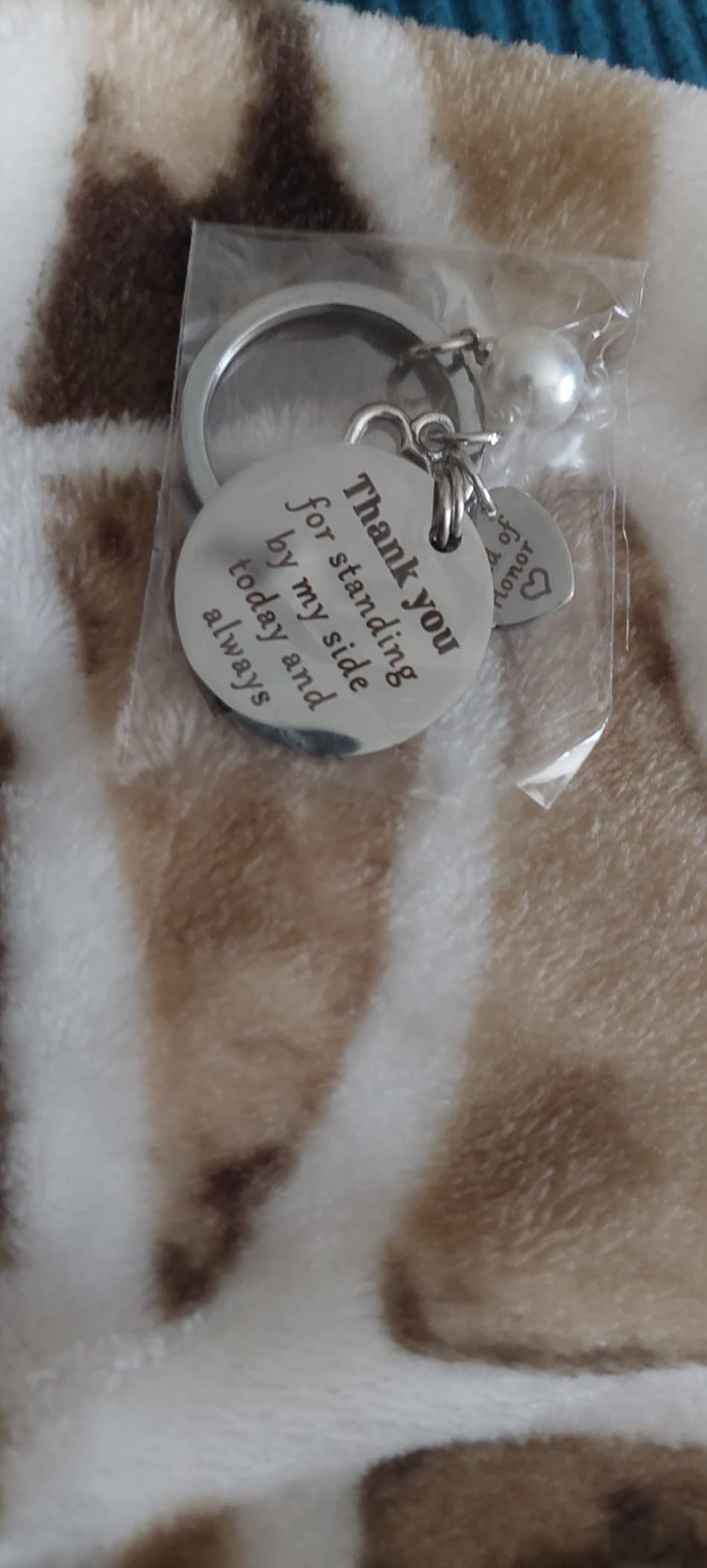 Dabihu Bridesmaid Gift From Bride Maid of Honor Keychain customer photo 1