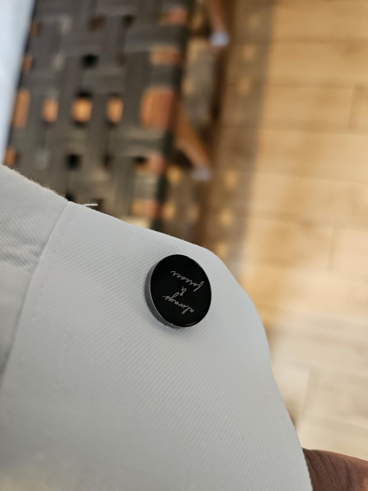 Cufflinks with Engraved Wood Gift Box customer photo 1