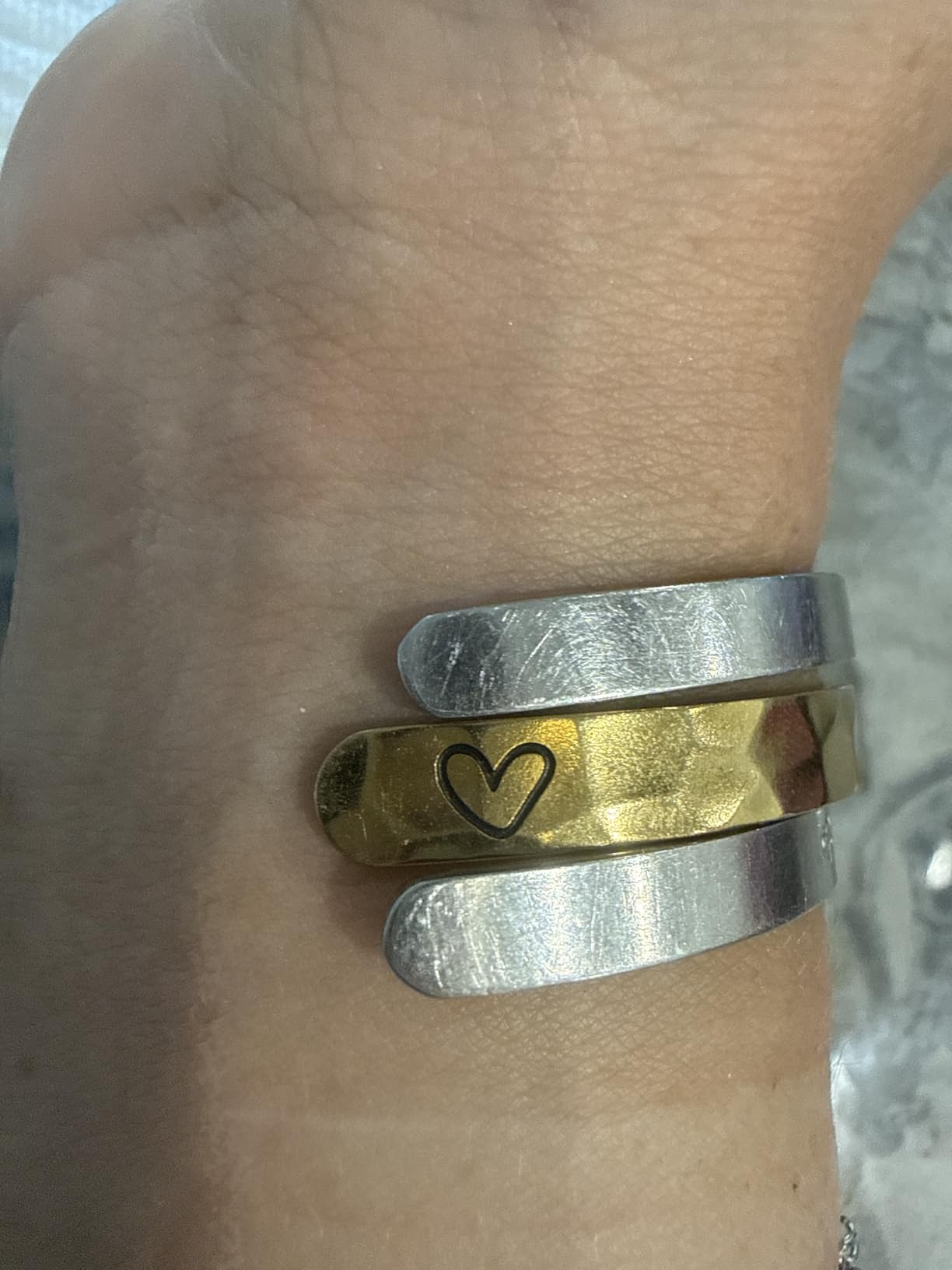 Carviell Bracelet - Gifts for Women - Inspirational, Friendships, Love, Mom, Daughters, Sisters, Christian, Graduations, Memorials & Wedding Gifts - 100+ Phrases - Stainless Steel, Gift Ready customer photo 1