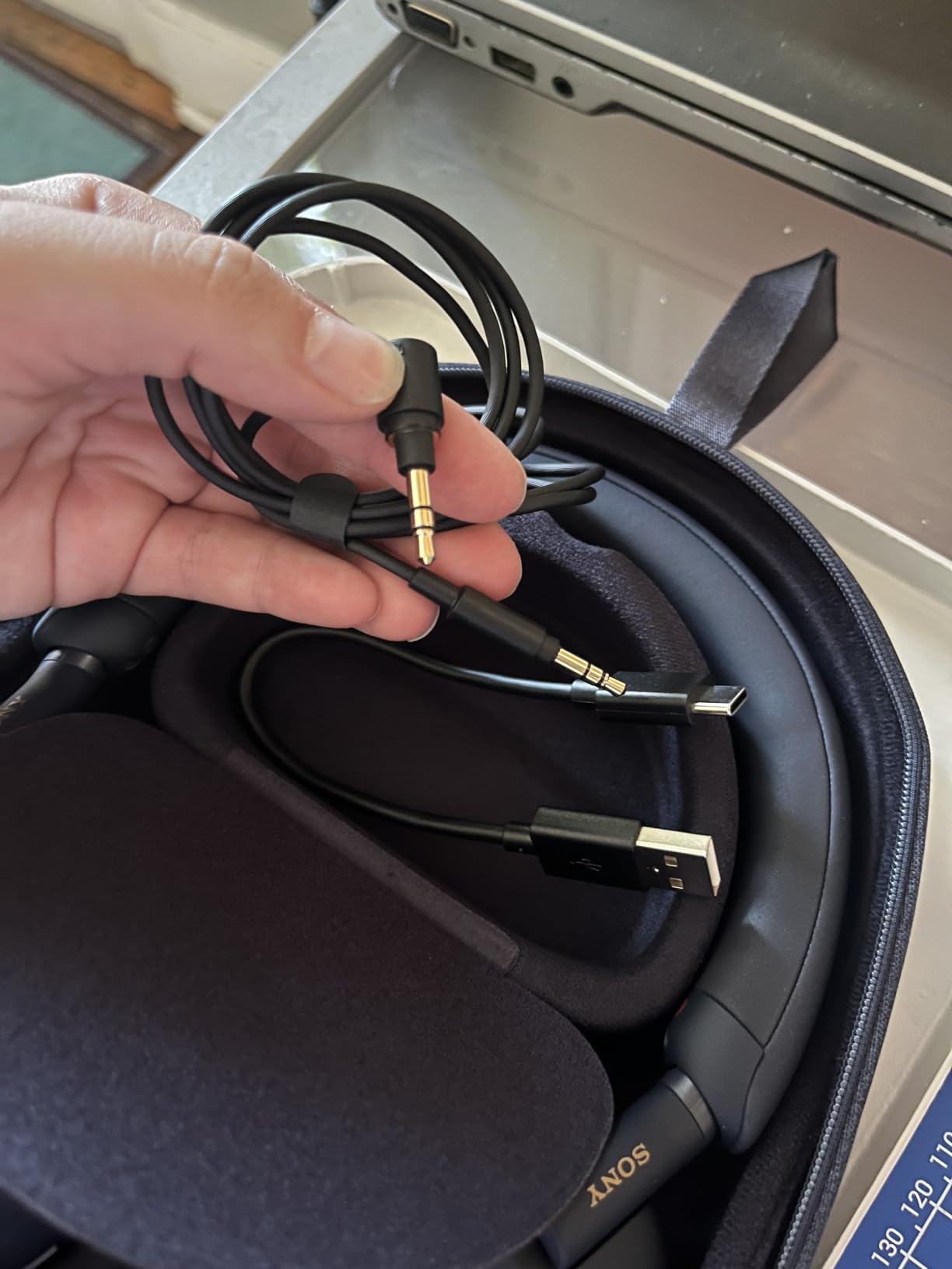 Sony WH-1000XM5 Premium Noise Canceling Headphones, Auto NC Optimizer, 30-Hour Battery, Alexa Voice Control, Silver customer photo 1