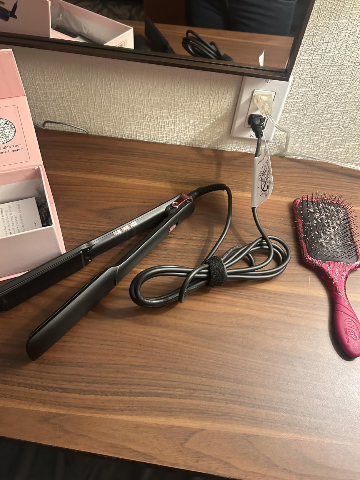 ELLA BELLA Professional Ceramic Flat Iron Hair Straightener | Professional Straightening Iron | Digital Display to Accurately Control Temperature | As Featured in Good Housekeeping customer photo 2