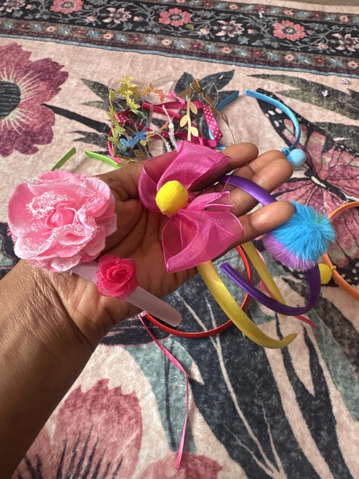 Pretty Me Headband Making Kit for Girls - Arts & Crafts Easter Gift - Make Your Own Fashion Headbands for Kids - DIY Hair Accessories - Gift for Ages 5-12 Year Old Girl - Little Kids Art & Craft Gifts customer photo 2