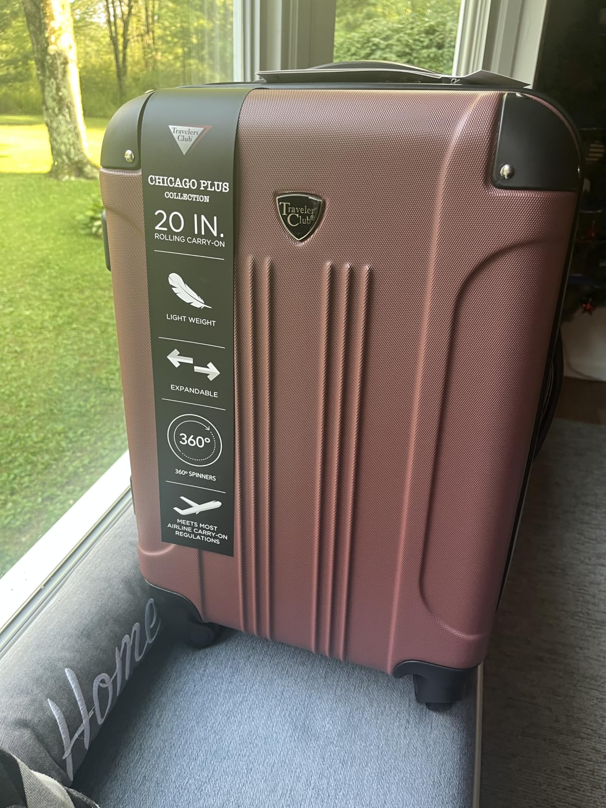 Travelers Club Chicago Hardside Expandable Spinner Luggage, Apple Butter, 5 Piece Set customer photo 2
