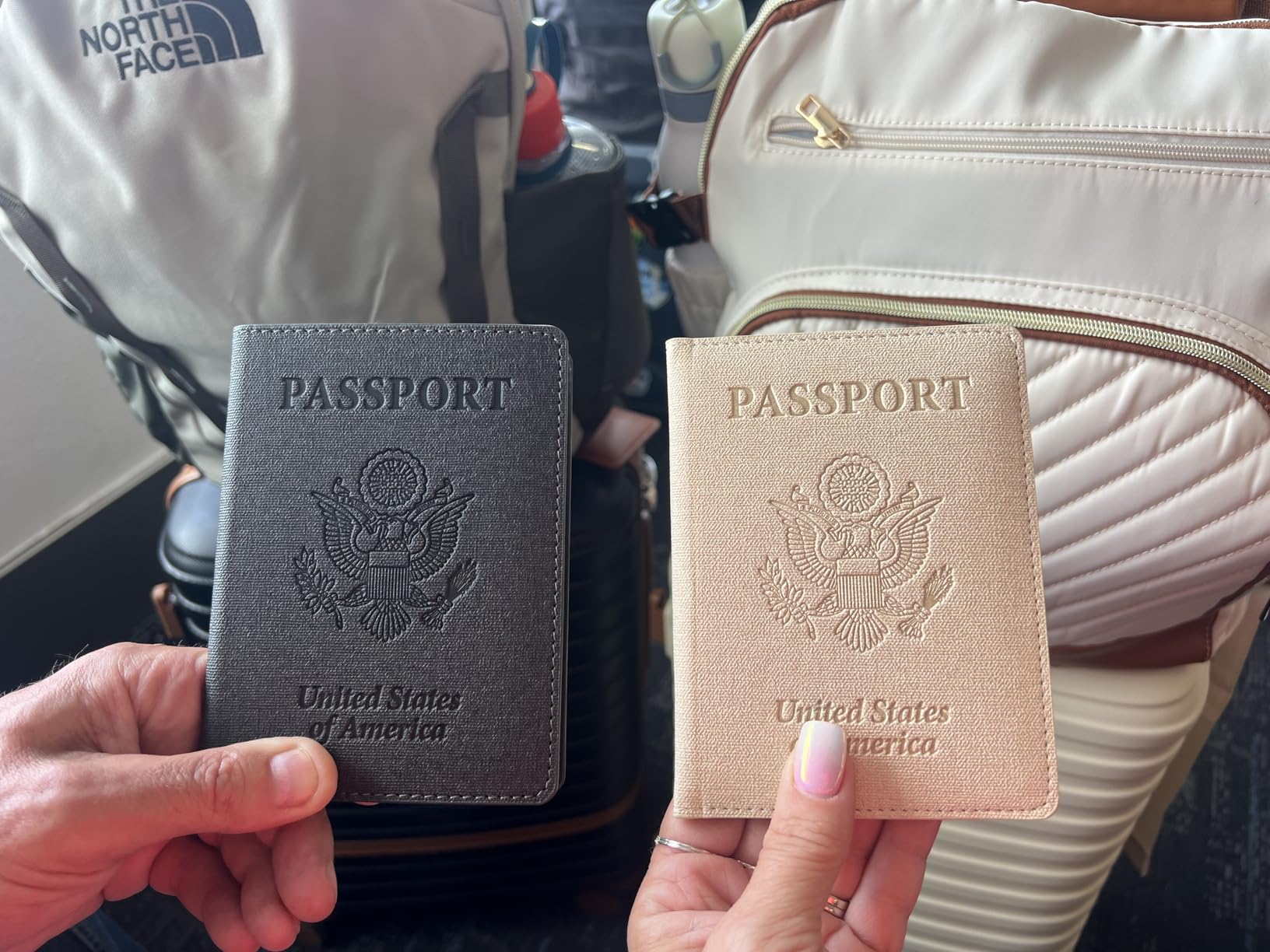 2 Pack Unisex Adult Faux Leather Passport Holder customer photo 1