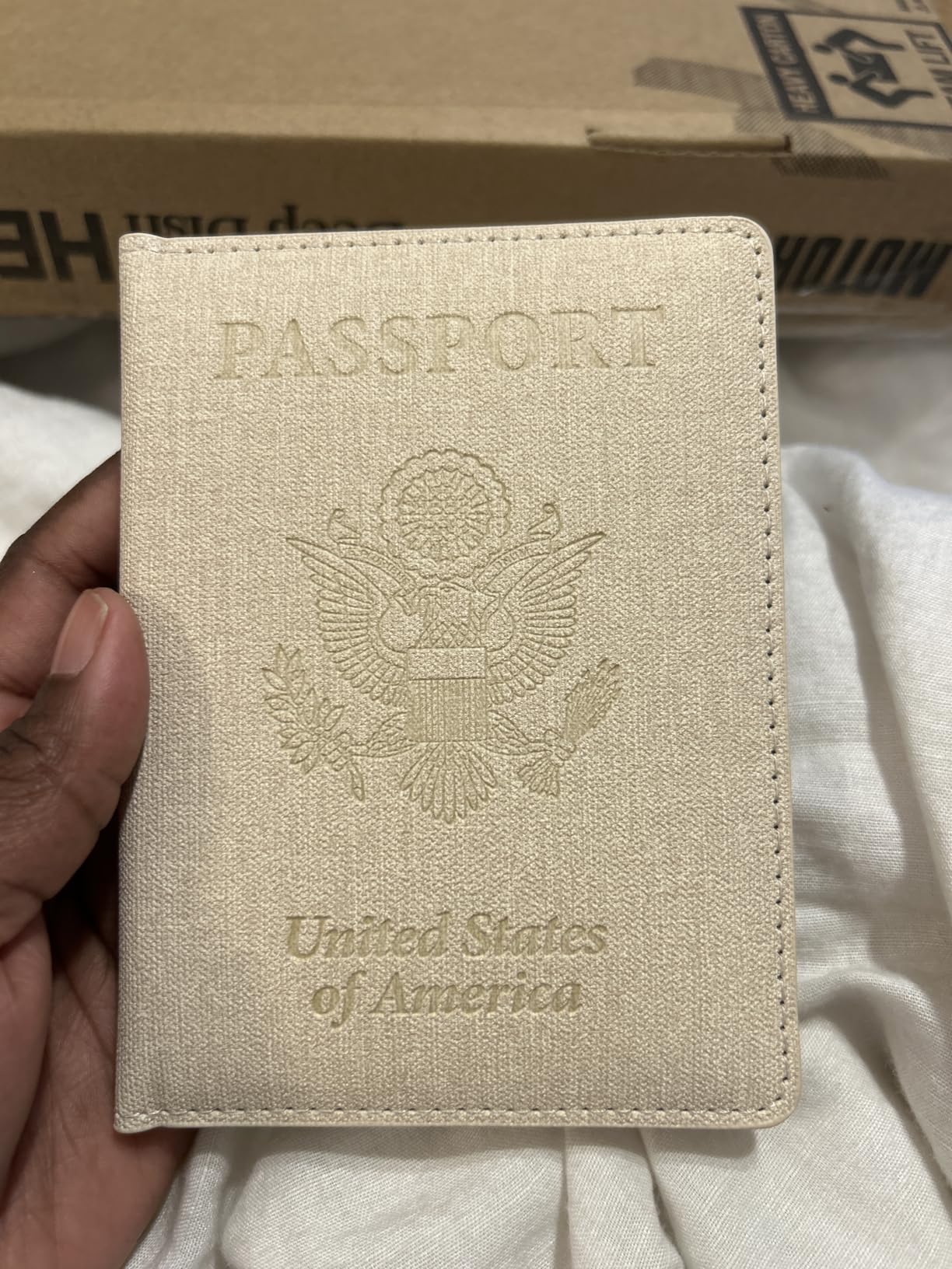2 Pack Unisex Adult Faux Leather Passport Holder customer photo 2