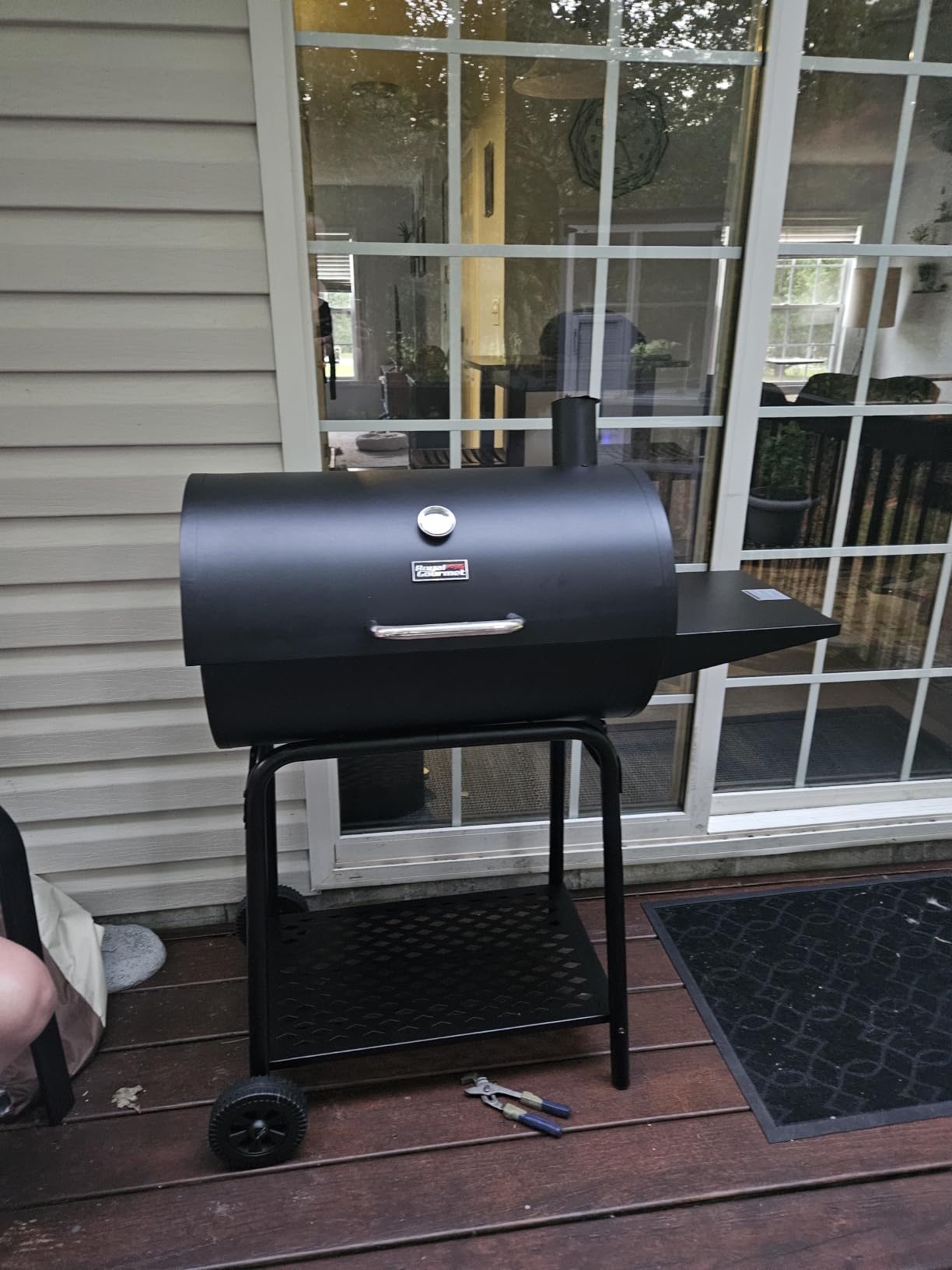 Royal Gourmet CC1830 28 Inch Barrel Charcoal Grill with Warming Rack, Outdoor BBQ Grill with 626 Sq. In. Grilling Space for Backyard, Patio and Parties, Black customer photo 2