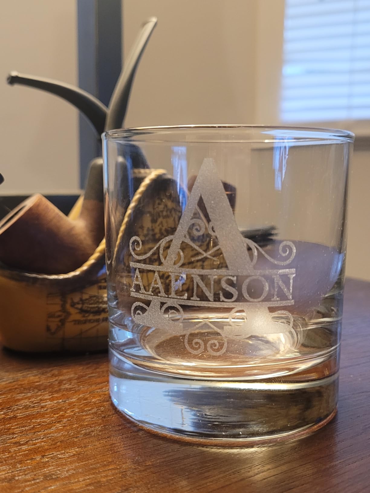 On The Rox Personalized Whiskey Glasses Set of 2 - Engraved Monogram Bourbon Scotch Groomsmen Gift for Men - Custom Initial Name Old Fashioned Birthday Rocks Glasses customer photo 1