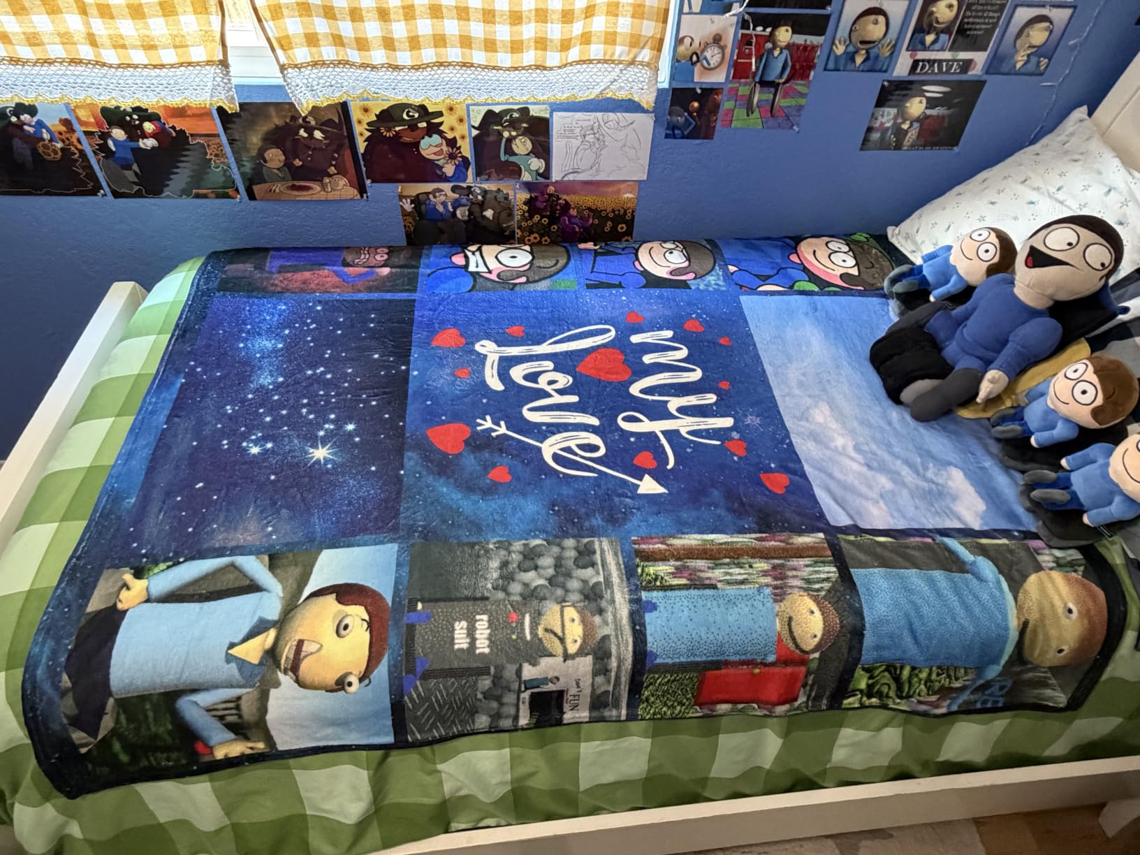 DayOfShe Custom Blanket Birthday Gifts for Boyfriend and Girlfriend Couples Personalized Blankets with Photos Gifts for Wife Husband Family customer photo 2