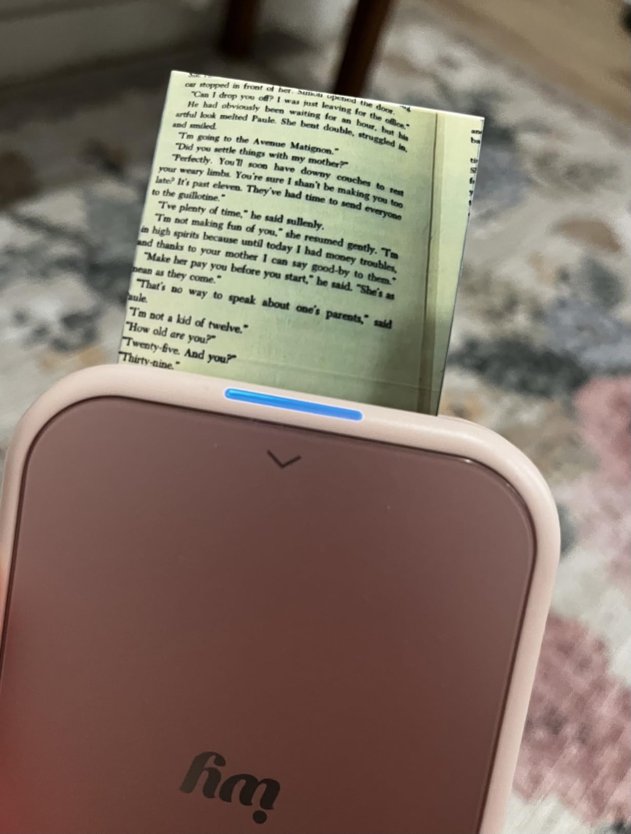 Canon Ivy 2 Mini Photo Printer, Print from Compatible iOS & Android Devices, Sticky-Back Prints, Blush Pink | Pocket Bluetooth Printer for iOS and Android, Zink 2x3 Sticky-Back Photo Stickers, USB-C Charging customer photo 1