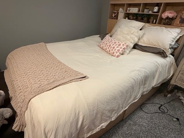 BOLL & BRANCH Signature Hemmed Duvet Set, Full/Queen, White | 1 Duvet Cover, 2 Shams - Luxury 100% Organic Cotton - Buttery Soft, Hidden Closures customer photo 1