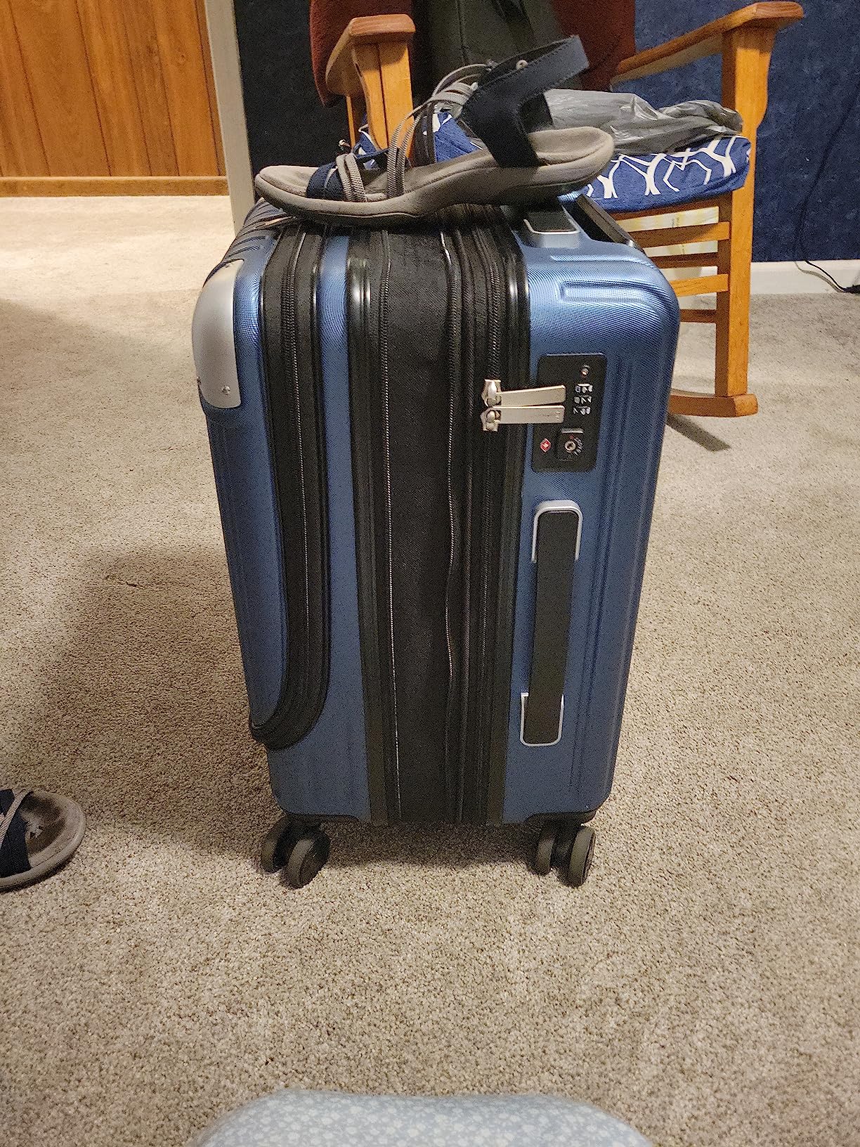 LEVEL8 Grace Carry on Luggage with Front Compartment, 20 Inch Expandable Hardside Suitcases with Wheels, Abs+Pc Harshell Spinner Luggages with Tsa Lock, Travel Bag for Women Men, Champagne customer photo 2