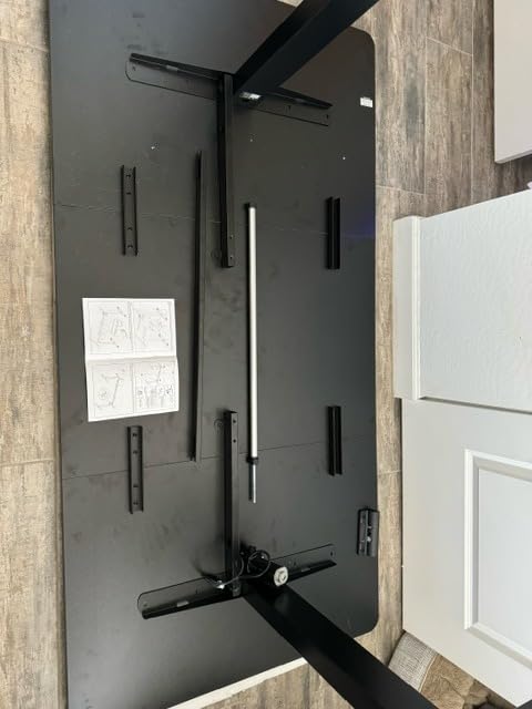 VIVO Black 71 x 36 in Standing Desk, DESK-KIT-1B7B-36 | Electric, Holds 220 lbs, Sit Stand, Height Adjustable, Extra Deep Table Top, Memory Presets, 1B Series, Black Frame customer photo 2