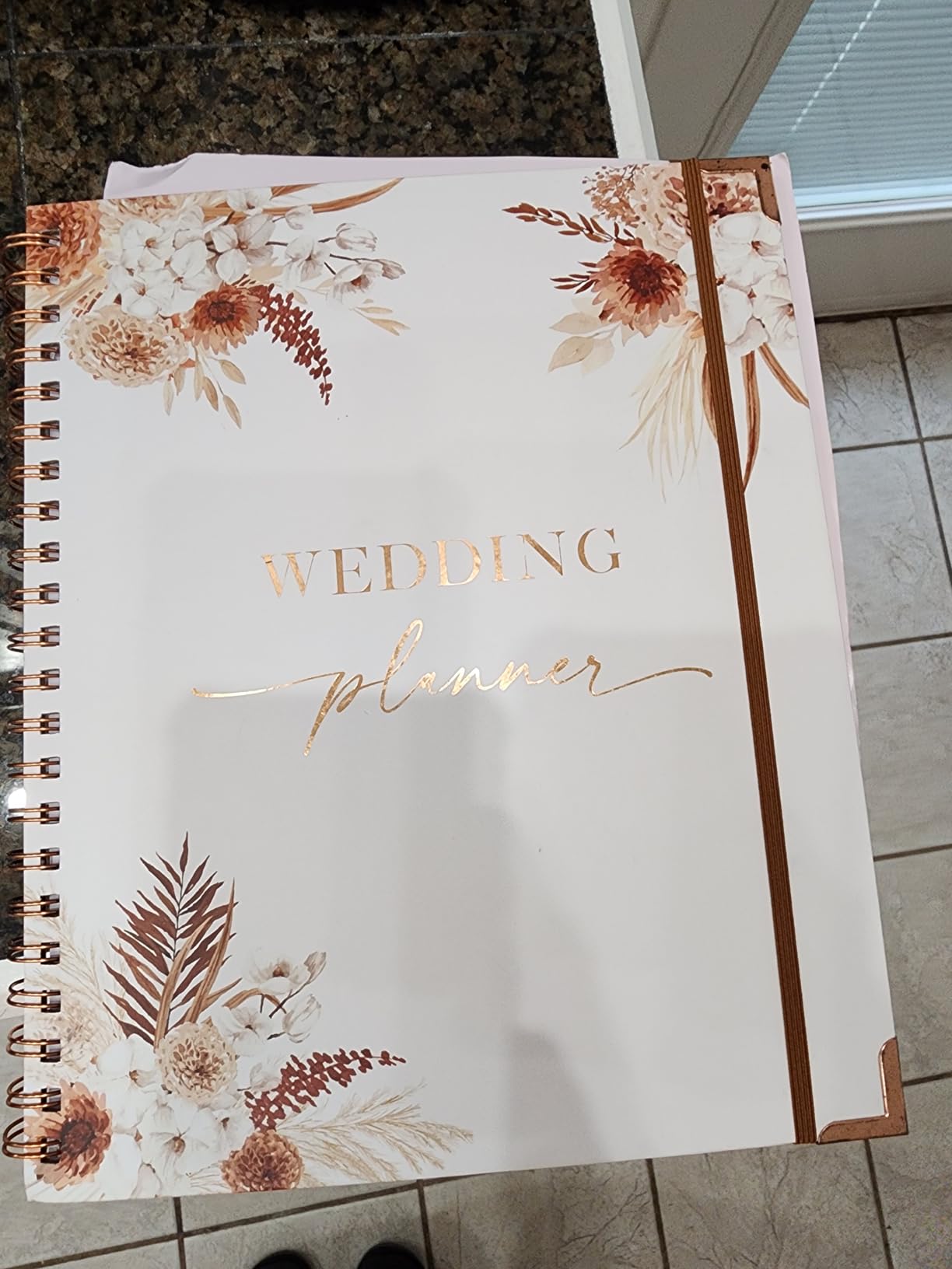 Beautiful Boho Wedding Planner Book and Organizer - Unique Engagement Gift for Newly Engaged Couples, Future Brides and Grooms customer photo 1