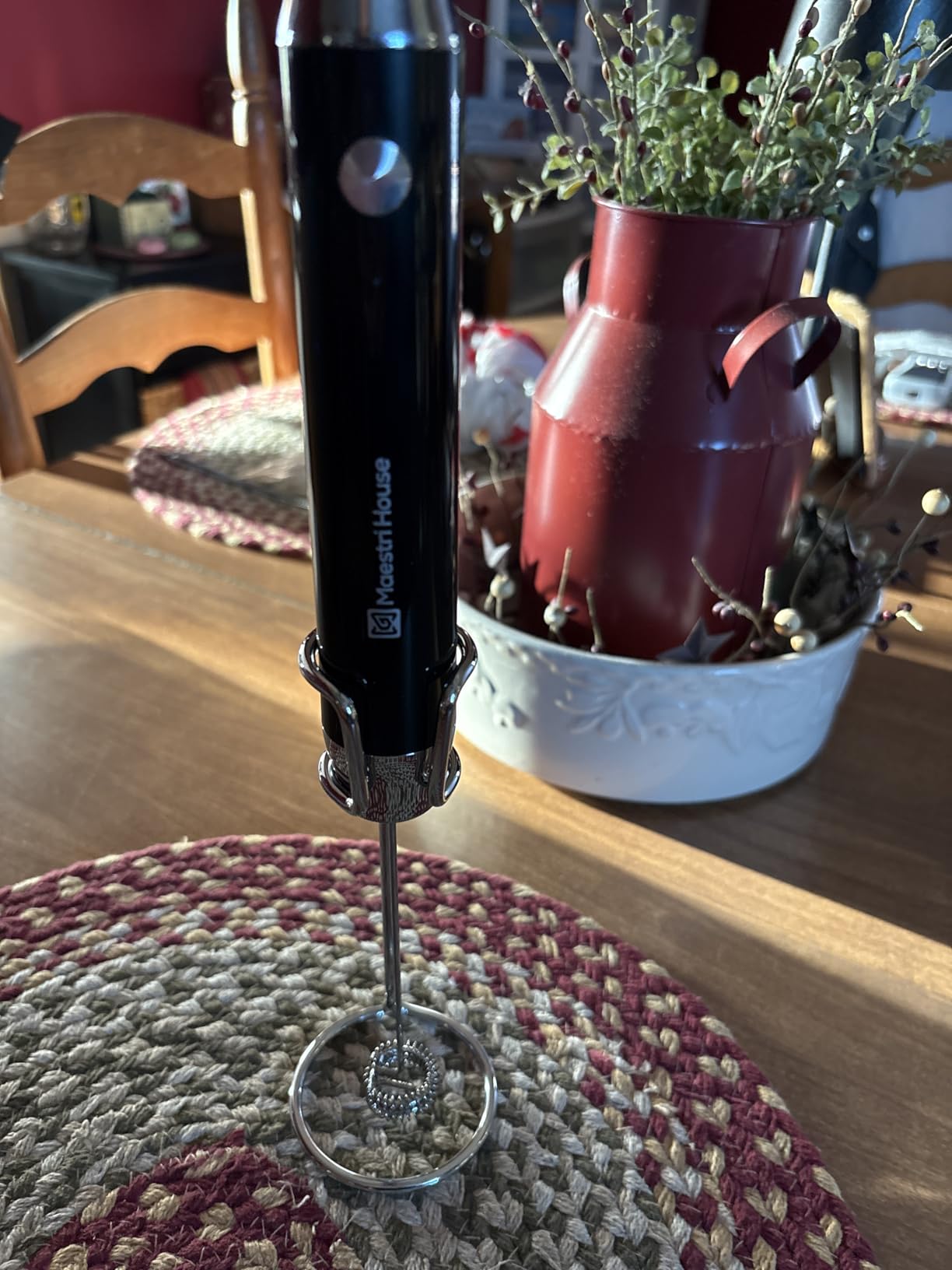 Maestri House LunaFro Rechargeable Milk Frother, Stand & 2 Detachable Whisk customer photo 2