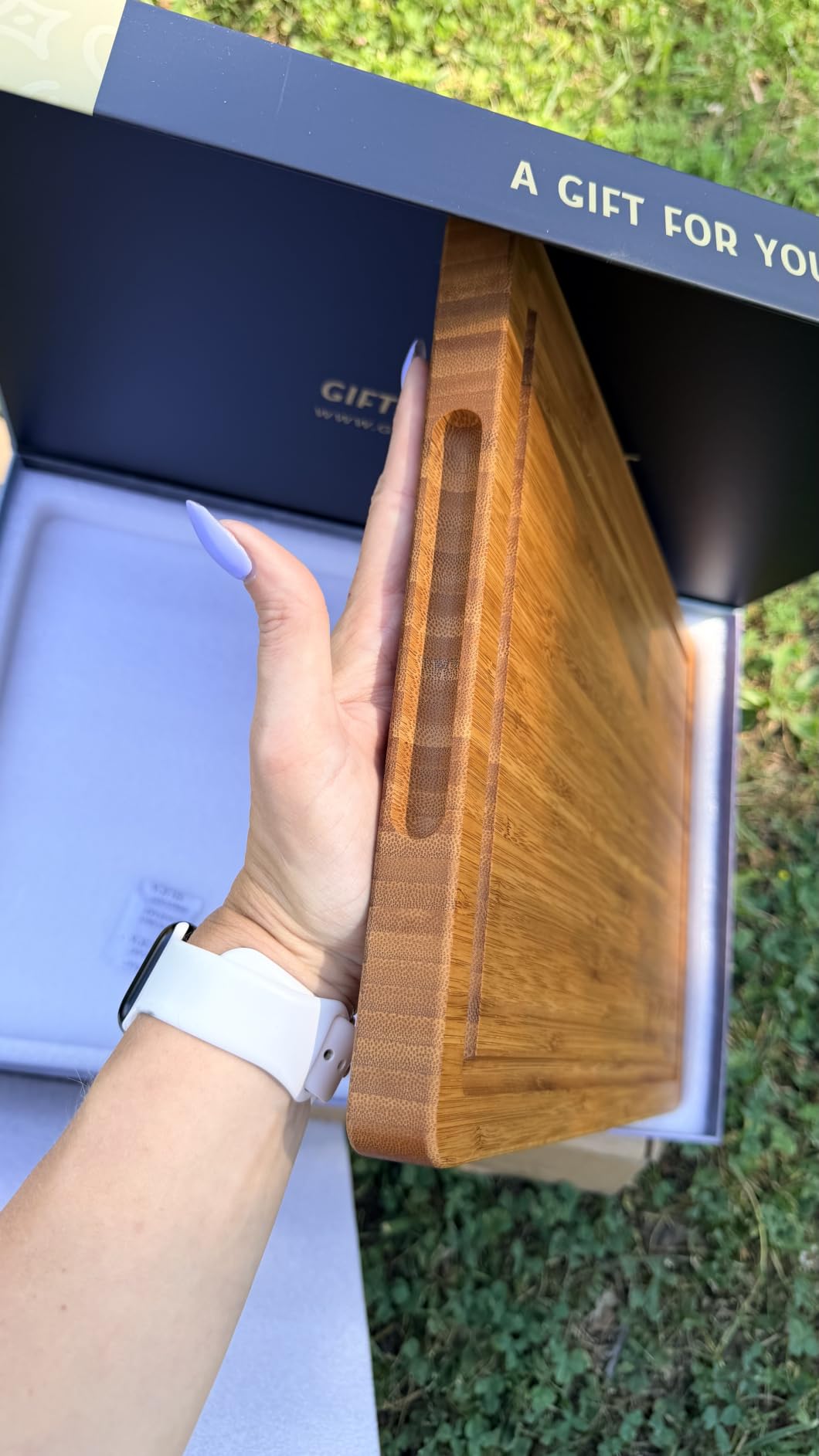 Personalized Cutting Board, Custom Bamboo Engraved Charcuterie Boards - Best Present for Wedding, Bridal Shower, Engagement, Anniversary, Housewarming, Gift Idea for Couples Bride, Parent, Family customer photo 2