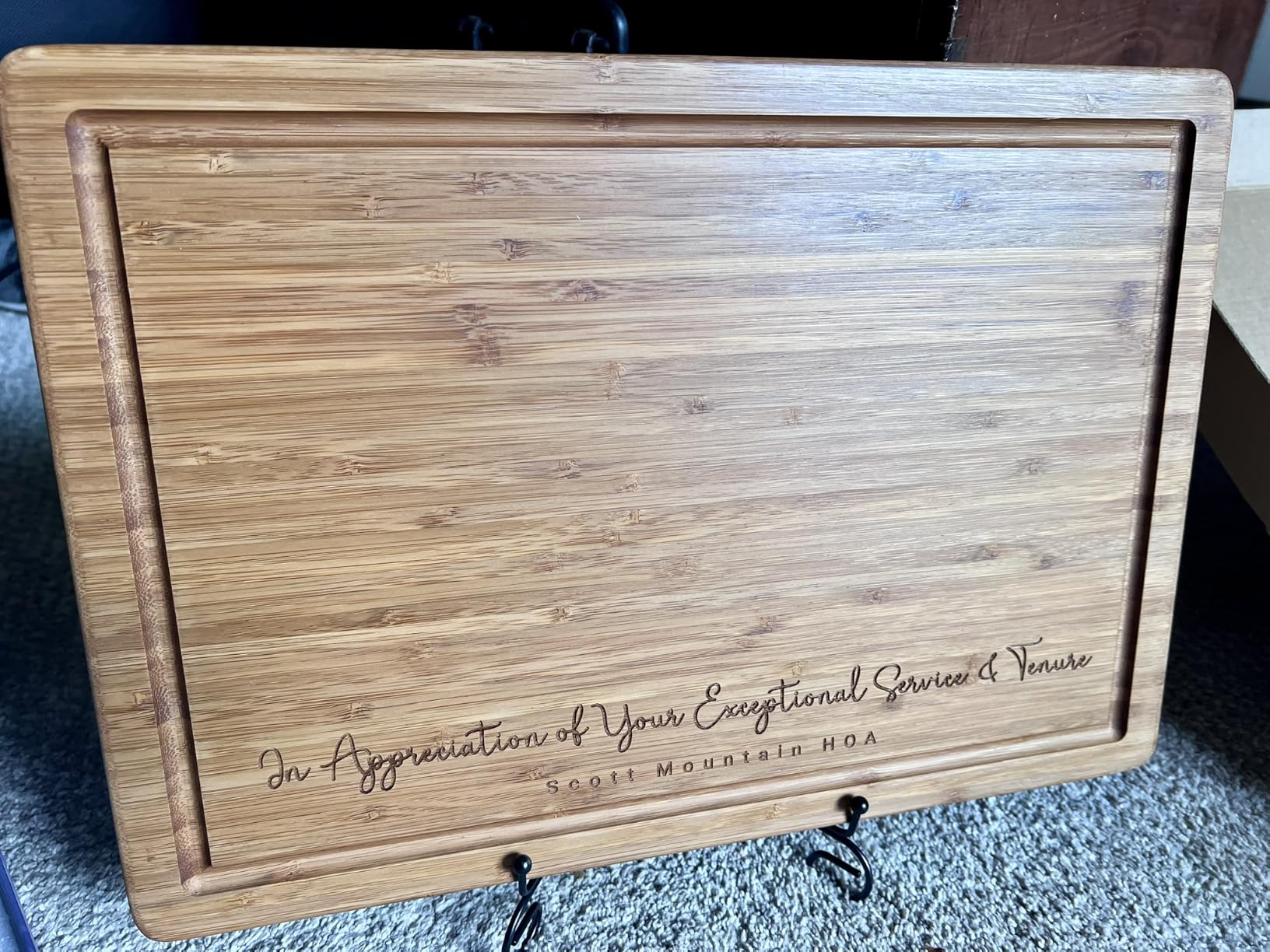 Personalized Wood Engraved Cutting Board - Valentines Day Gift for Her - Unique Present for Wedding, Anniversary, Housewarming, Birthday, Holiday, or Romantic Gift Idea for Friends, Family, Mom, Dad customer photo 2