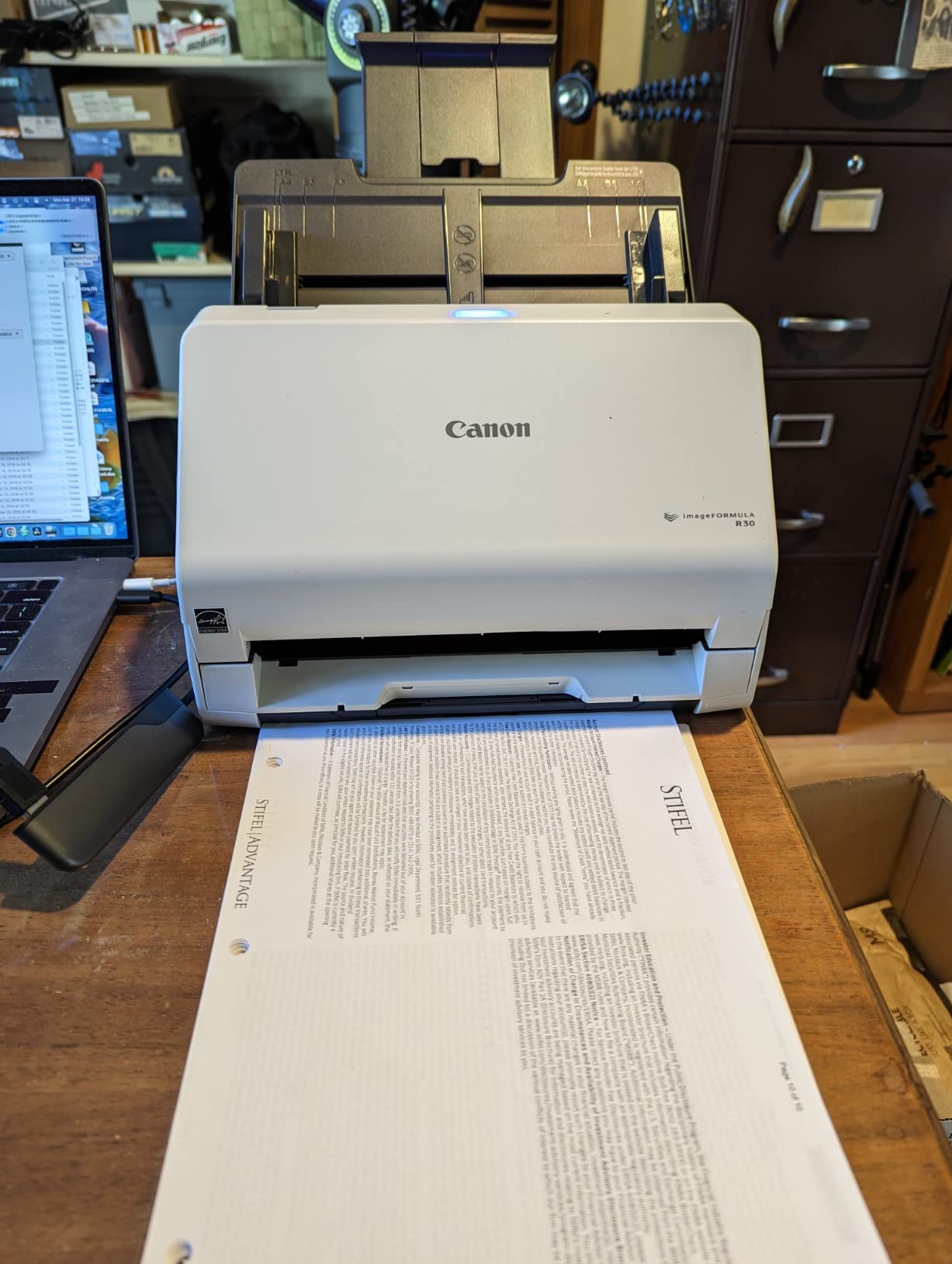 Canon imageFORMULA R30 - Office Document Scanner with Auto Document Feeder, Duplex Scanning, Plug-and-Scan Capability customer photo 2