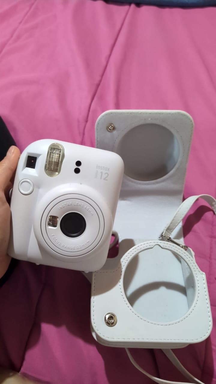 Fujifilm Instax Mini 12 Instant Film Camera, Clay White customer photo 2