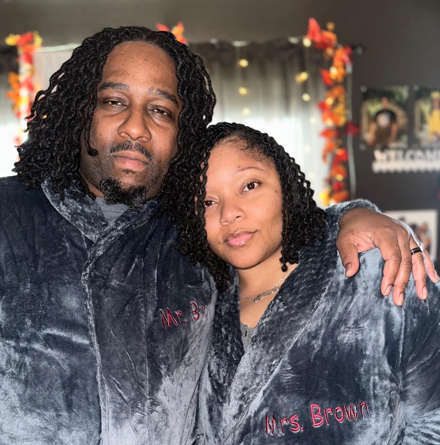 Personalized Couple Robes - His and Hers Robes with Custom Names, Soft Matching Couple Bathrobes for Women & Men (2pc) customer photo 1