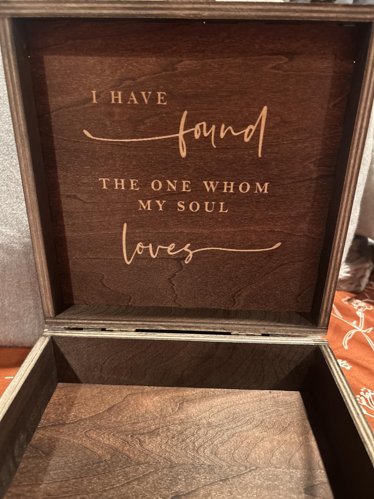AW BRIDAL Mr and Mrs Wedding Keepsake Box 10.2*7.1*3.0