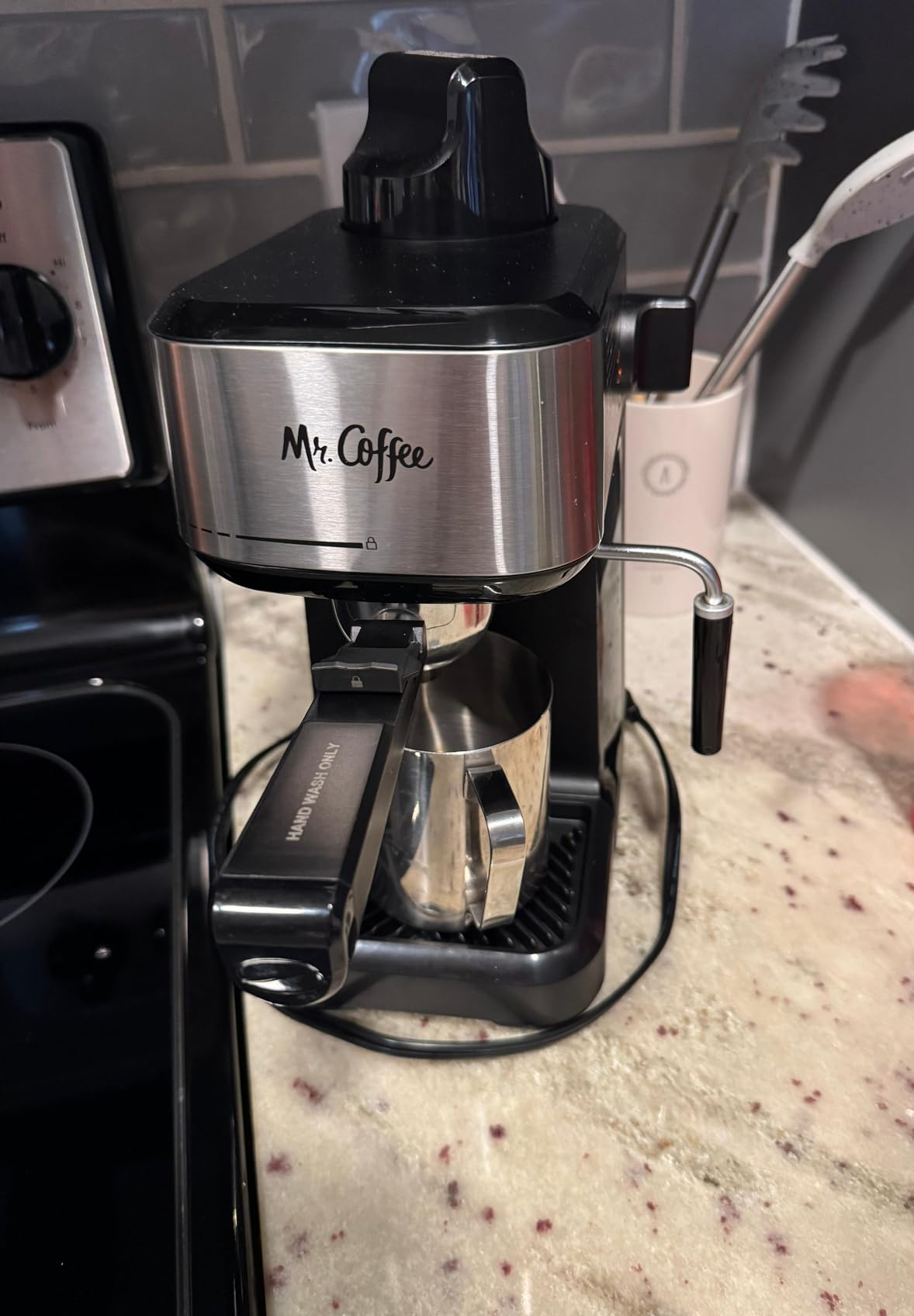 Mr. Coffee 4-Shot Steam Espresso Cappuccino and Latte Maker with Stainless Steel Frothing Pitcher customer photo 2