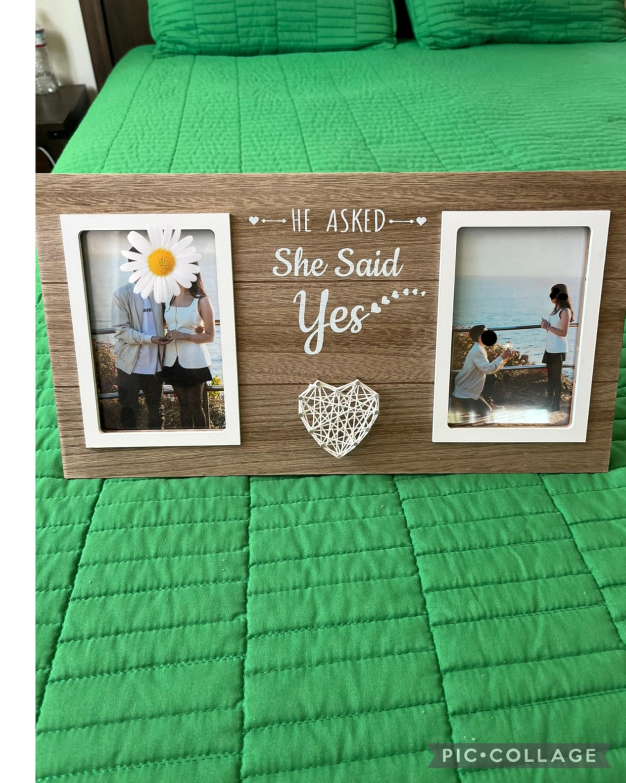 Personalized Wedding Gifts for Couples, Bridal Shower Gift Picture Frame | Mr & Mrs Photo Frame customer photo 2