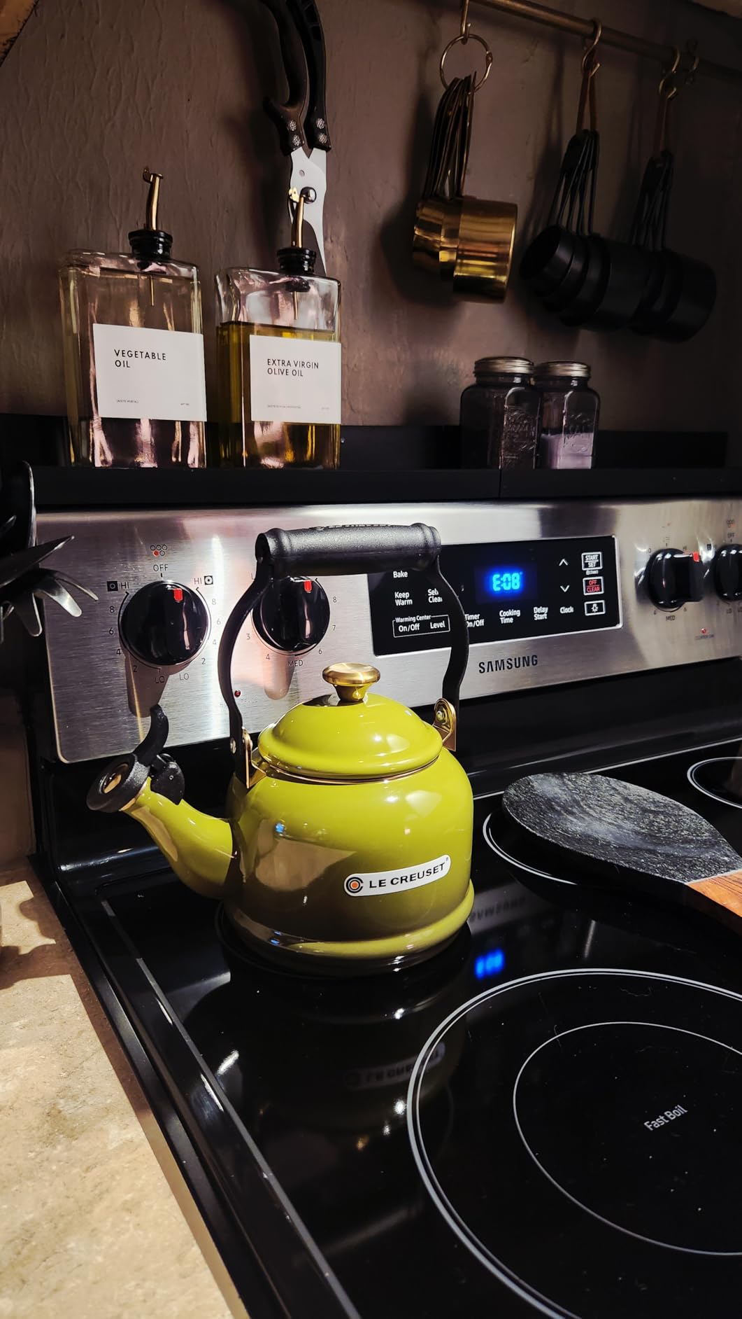 Le Creuset Enamel On Steel Demi Tea Kettle, 1.25 qt., Sea Salt customer photo 1