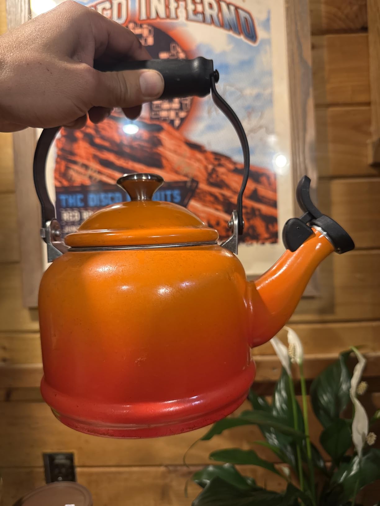 Le Creuset Enamel On Steel Demi Tea Kettle, 1.25 qt., Sea Salt customer photo 2
