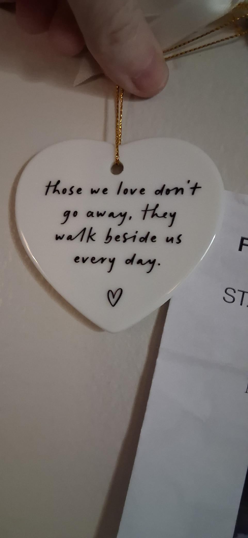 Mother of the Groom Keepsake from Son, Ceramic Heart Wedding Ornament for Mom, Sentimental Wedding Day Present for Bridal Shower, Reception, Engagement Party customer photo 1