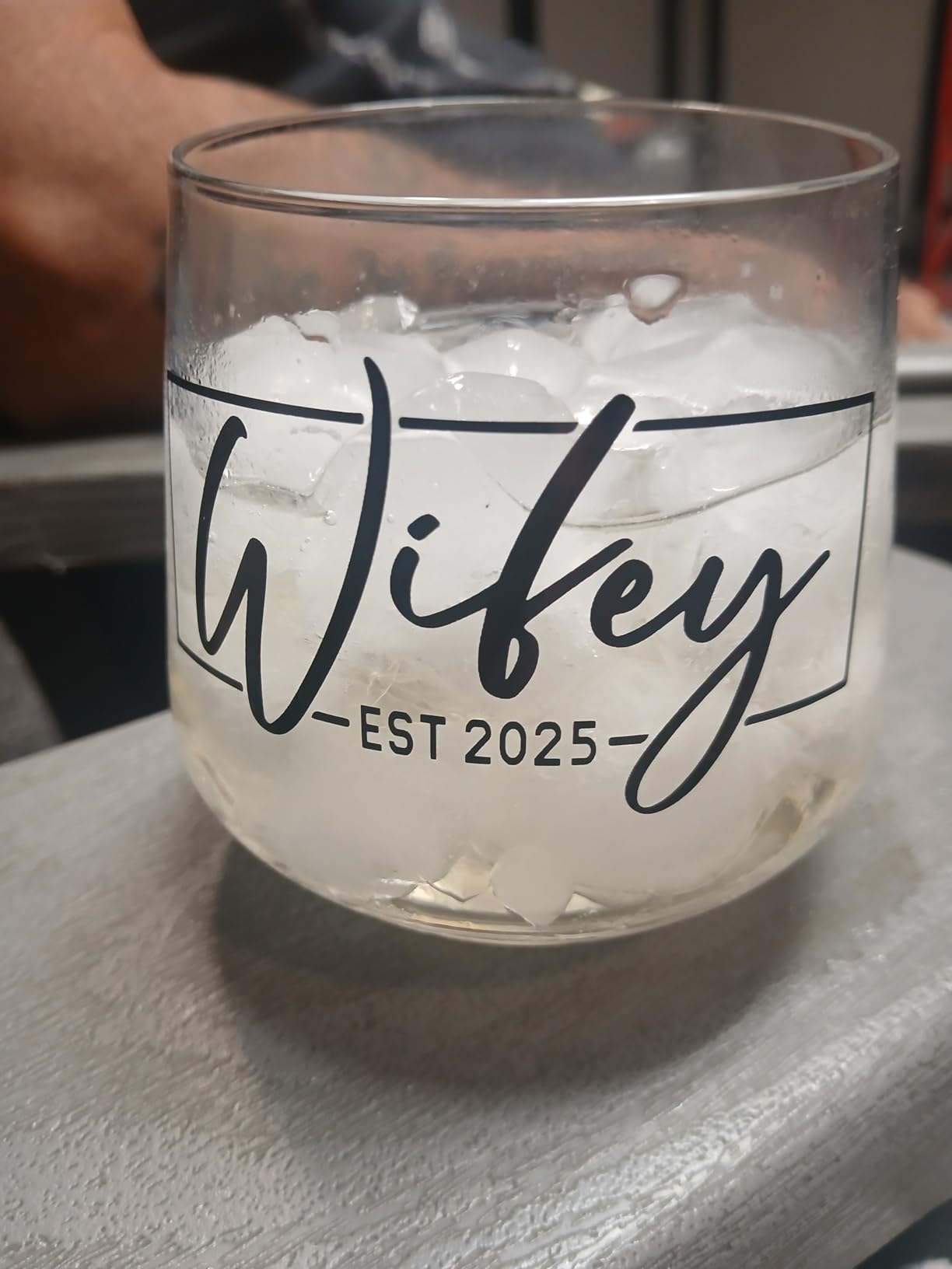 comfit Wedding Gifts for Couples 2026, Hubby & Wifey Wine & Whiskey Glass Set, Bridal Shower Gifts for Bride and Groom, Newly-Married Gifts for Him and Her, Mr and Mrs Gifts, His and Hers Glass customer photo 1