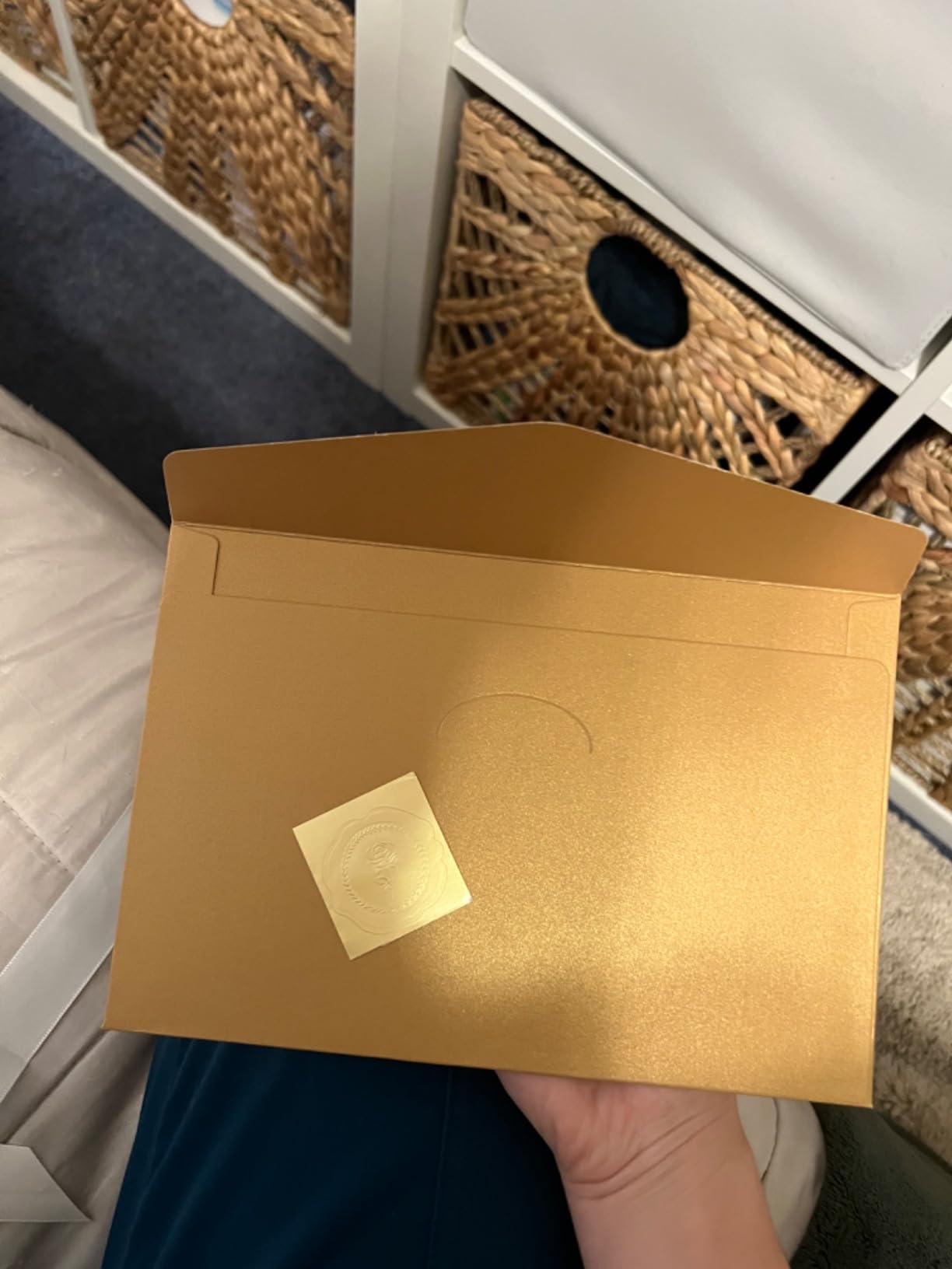 YiKaLus Wedding Maid of Honor Card, Blank Inside, 8 x 5.3 Inches customer photo 1