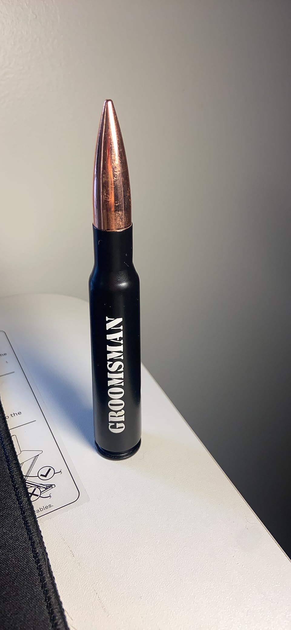 Father of the Groom Gifts - Engraved 'Father of the Groom' 50 Cal Bottle Opener | Father of the Groom Gifts from Bride | Wedding Gift for Father of the Groom customer photo 2