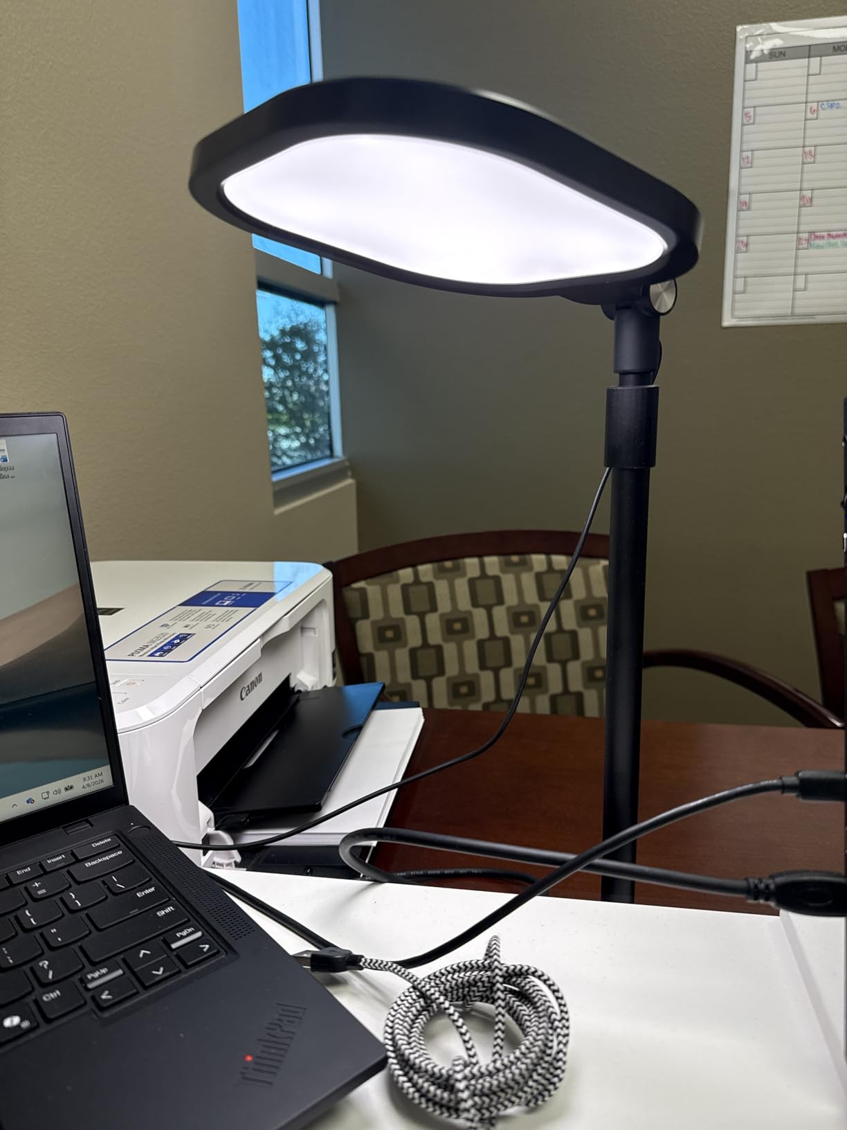 Video Conference Lighting for Zoom Meeting, Ring Light for Desk with Flexible Stand, 30 Light Modes Ring Light for Computer, Video Lights & Memory Func for Video Calls, Live Stream, Webcam customer photo 2