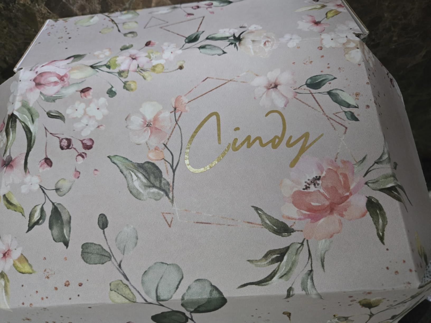 Sincerely, Me Personalized Bridesmaid Proposal Gift with Gold Premium Spa Set for Cream Bridesmaid Gifts (PB1) customer photo 2