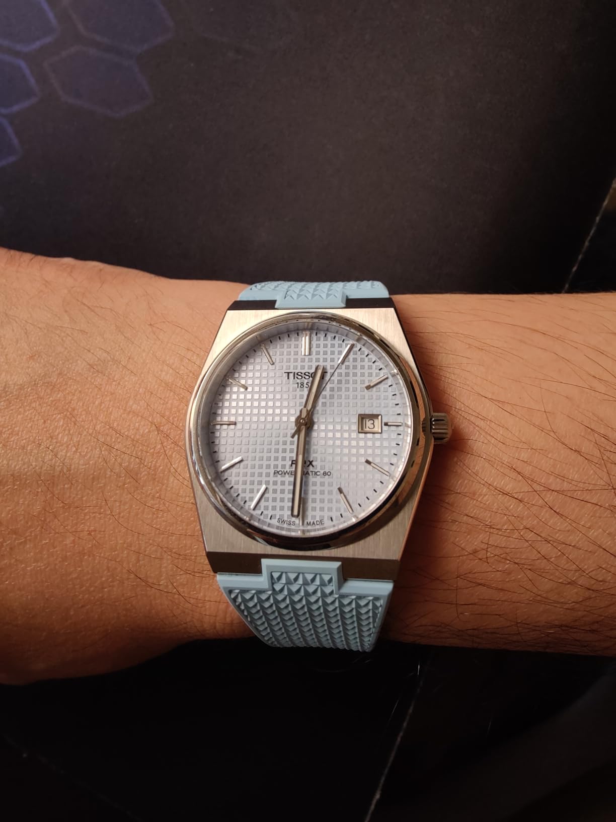 Tissot PRX Powermatic 80 Swiss Automatic Watch, 40mm Ice Blue Dial customer photo 1
