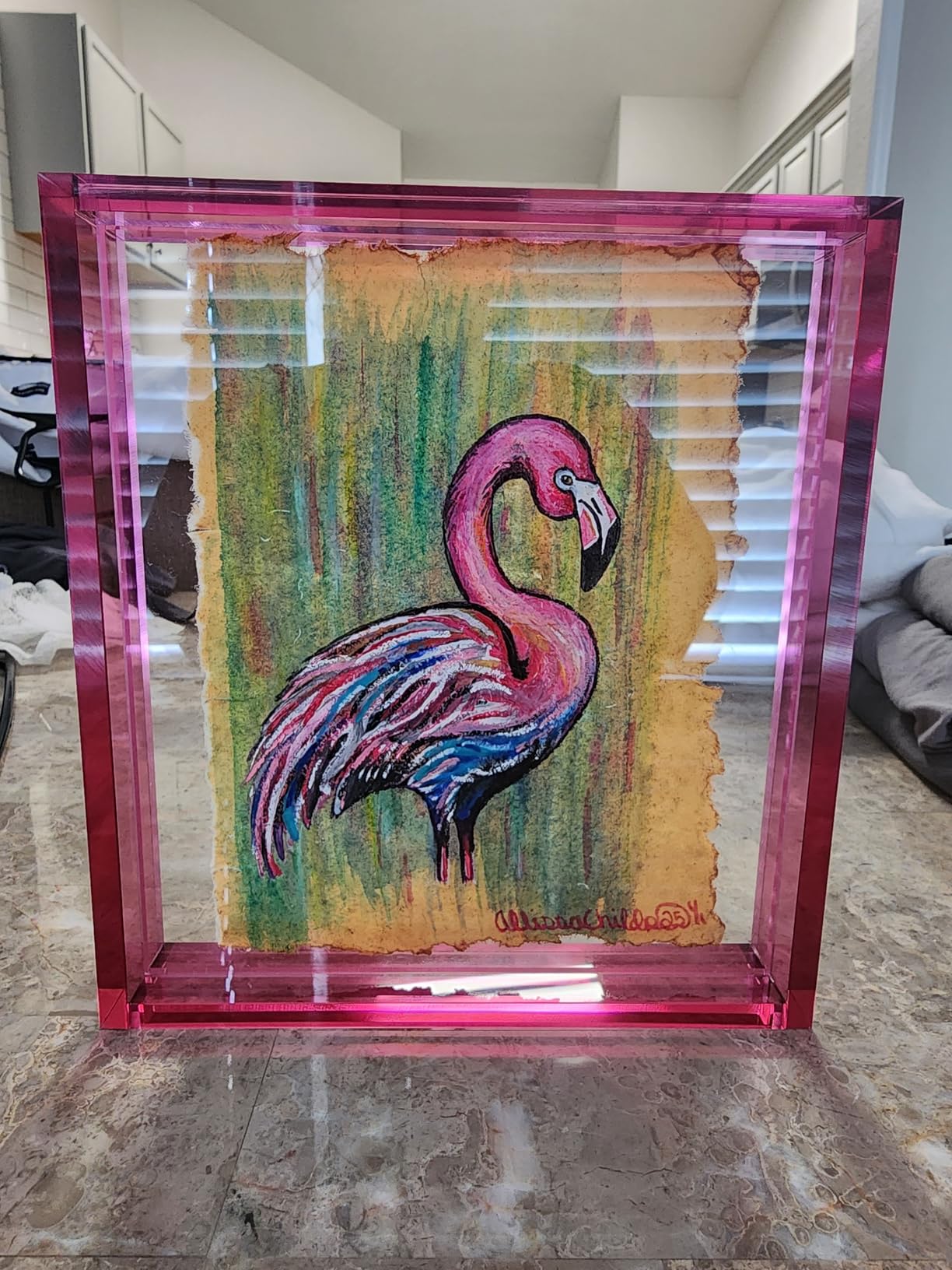 Elil Polaroid & Fujifilm Instax Frame - Clear Acrylic Floating Picture Frame 11.8