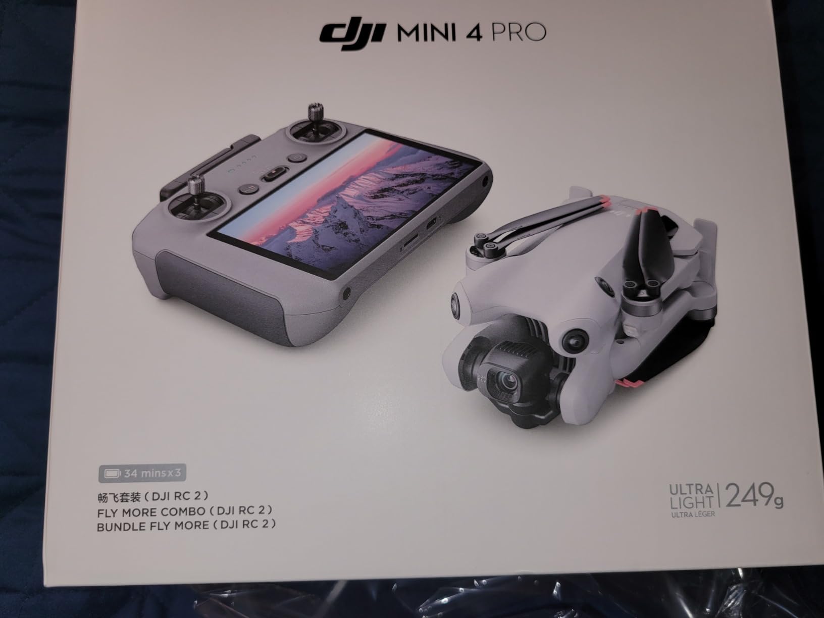 DJI Mini 4 Pro Fly More Combo with DJI RC 2, Drones with Camera for Adults 4K, Under 0.549 lbs/249 g, 3 Batteries for up to 102 Mins Flight Time, Smart Return to Home, Drone for Beginners | 4k/60 HDR, Omnidirectional Sensing, O4 Up to 20 Km customer photo 1