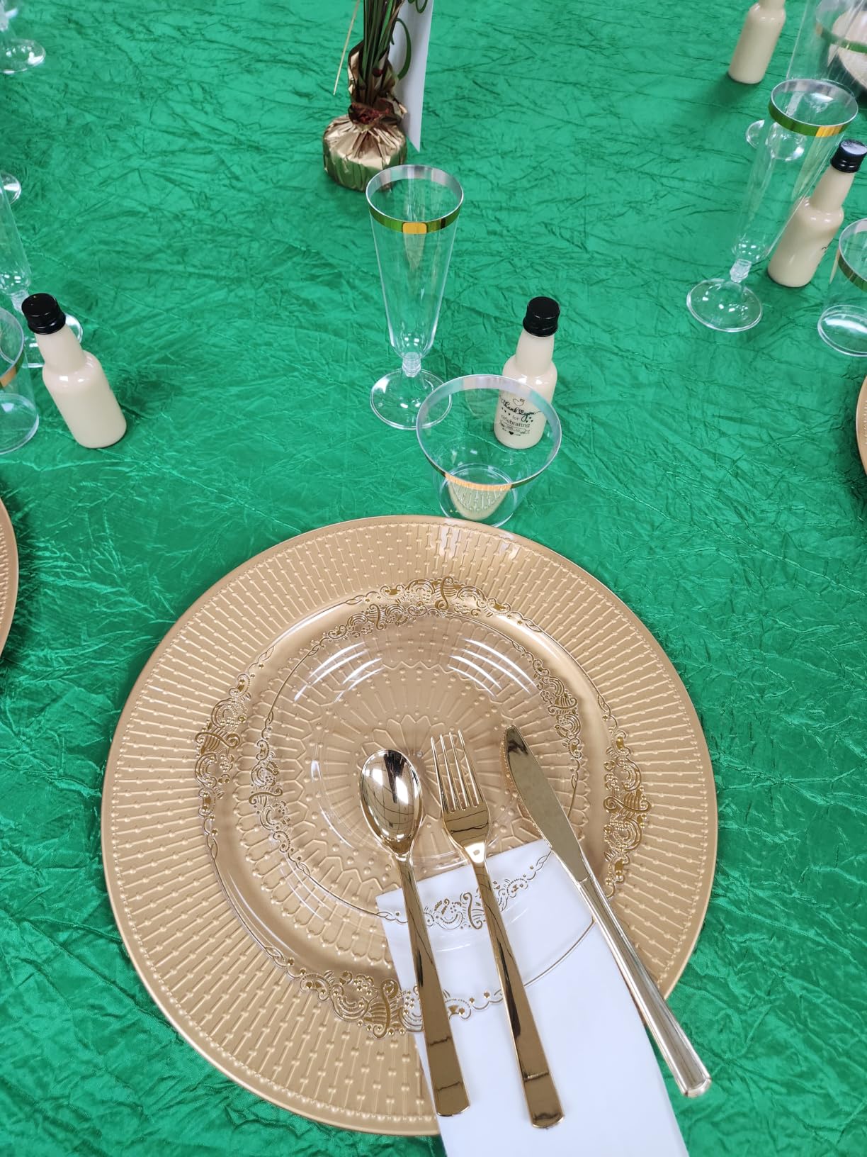SUREHOME Plastic Champagne Flutes 40 Pack Disposable Champagne Glasses 5oz Clear Plastic Mimosa Glasses Wedding Cocktail Cups Bulk for New Years Eve Party Supplies 2026 Engagement Birthday Decorations customer photo 1