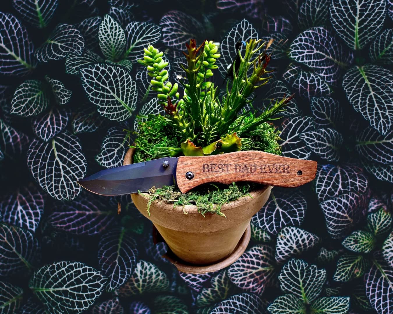 Gifts for Men Dad Him Fathers Day, Anniversary Birthday Gifts ideas for Boyfriend Husband, Engraved Pocket Knife, Wooden Handle Folding Knife with Wood Box, Unique Outdoor Camping Hunting Fishing Tool customer photo 2