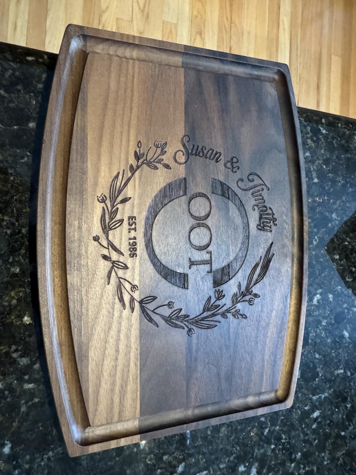 Personalized Cutting Board - Custom Wood Engraved Charcuterie Board, Unique Gift for Wedding, Anniversary, Parents & Housewarming customer photo 2