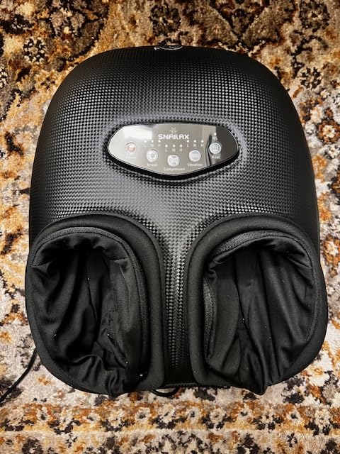 Snailax 2026 Shiatsu Foot Massager with Heat, Deep Kneading, Compression, Vibration,FSA Eligible Hsa Electric Feet Massage Machine for Plantar Fasciitis,Neuropathy, Gift for Women Man customer photo 2