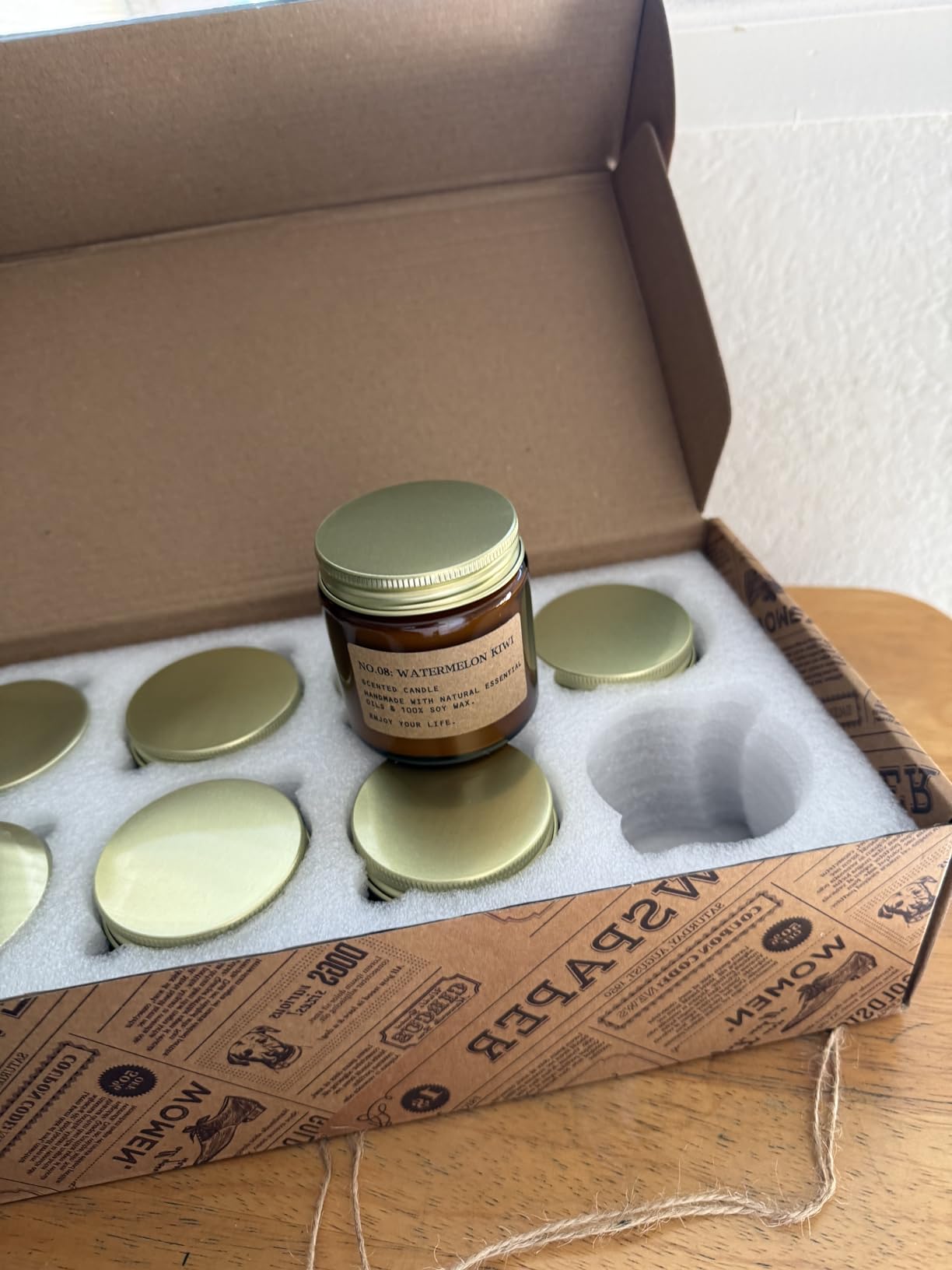 Scented Candles for Home, 8 Pack Soy Wax Candle Set, Scented Candles Gift Set, Aromatherapy Candles, Amber Jar Vintage Apothecary Style customer photo 2