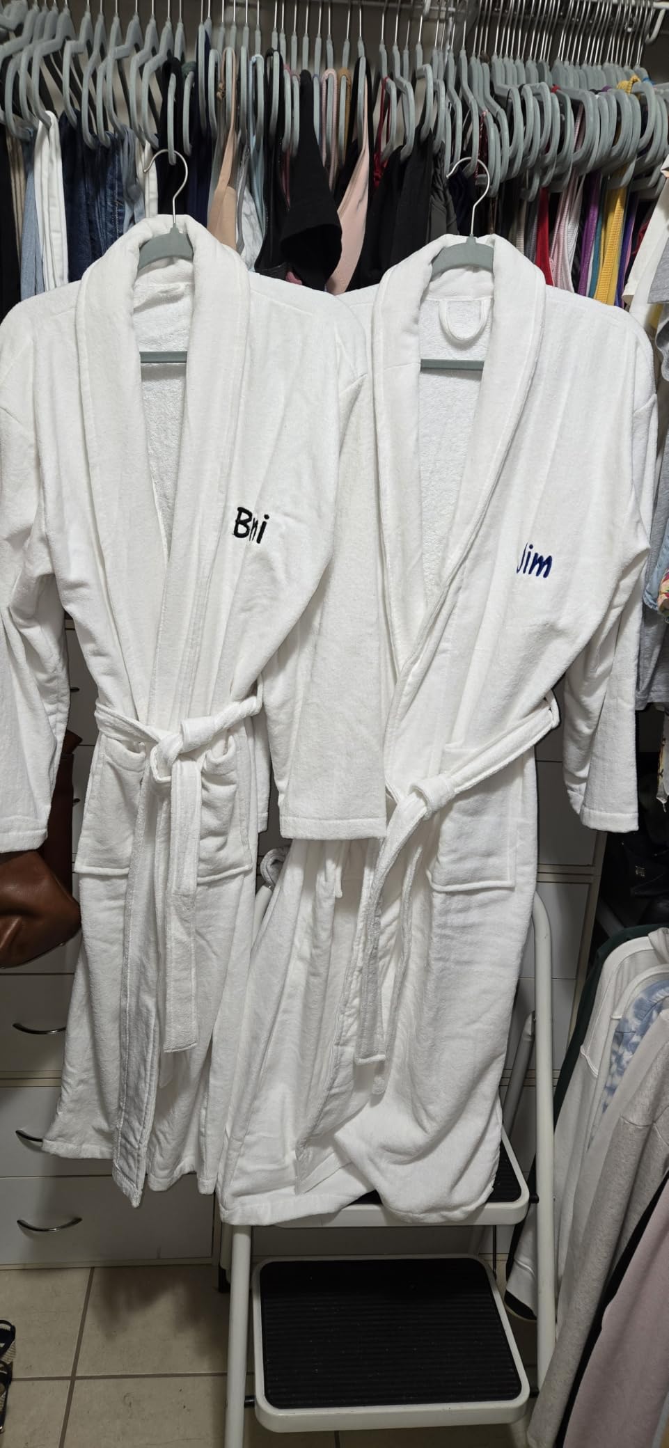 BEN KAUFMAN SALES CO Custom Bathrobes | 2pc Cotton Velour Personalized His and Hers Robes For Couples Monogrammed Bathrobe customer photo 1