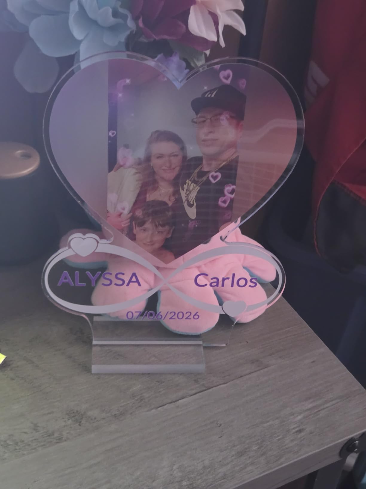 KoxSmar Custom Picture Frames, Personalized Photo Frame, Customized Picture Frames, Personalized Anniversary Photo Gifts for Women Men Her Him Girlfriend Boyfriend Couple Wife Husband customer photo 1
