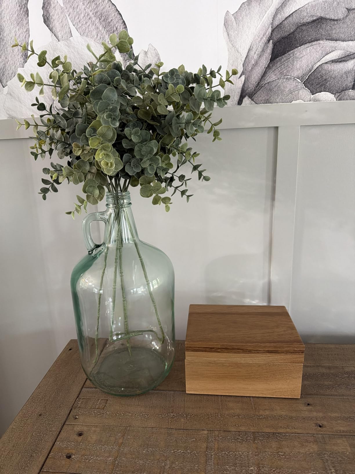DRASTAR Keepsake Box, Acacia Wood Memory Box with Hinged Lids, Wooden Jewelry Box, Small Storage Box, 3x5, 4x6 Decorative Card Box, Bridal Shower Gifts customer photo 2