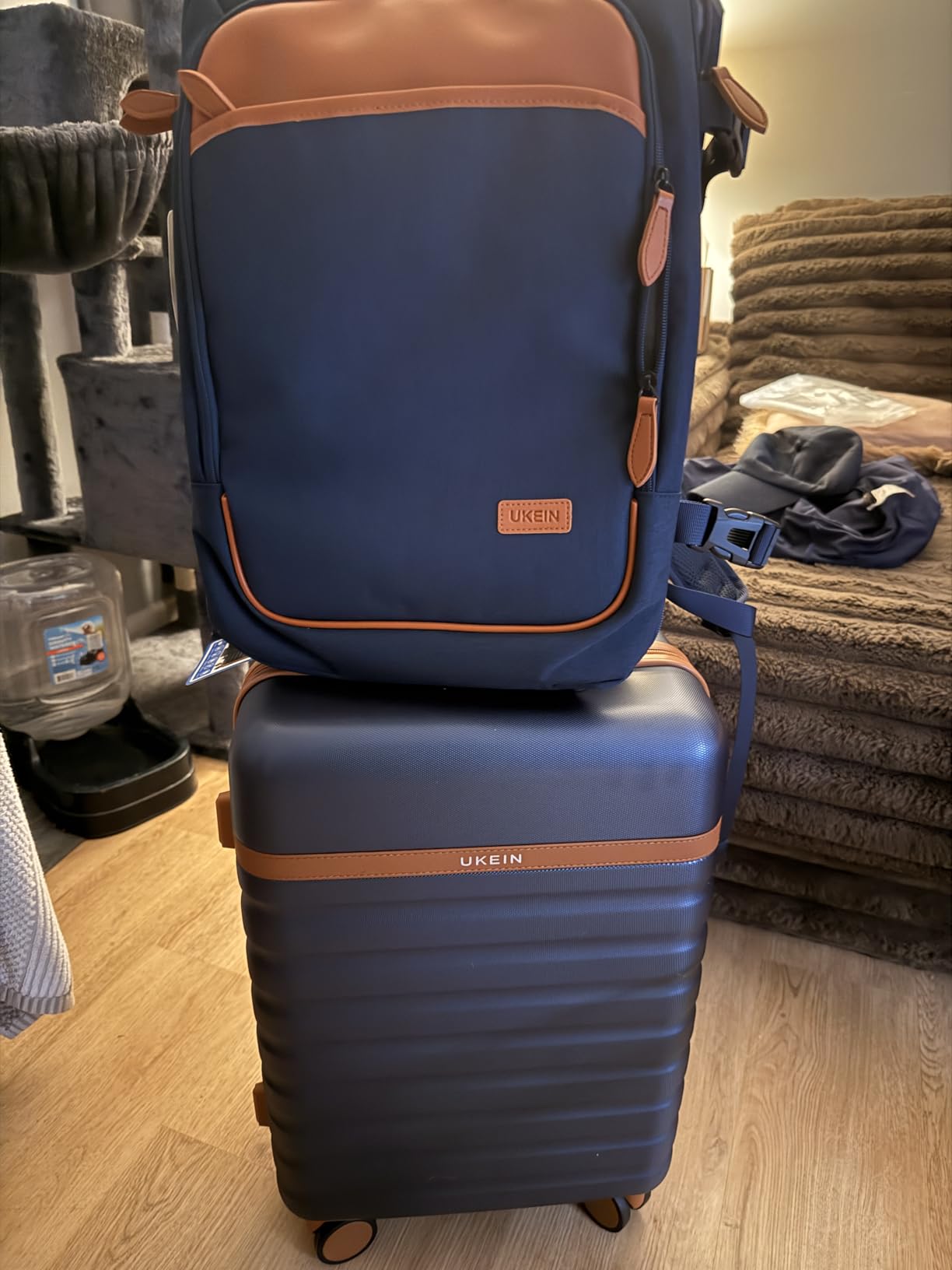 UKEIN Luggage Sets 3Piece, Carry On Luggage 20in Suitcase Set With Backpack customer photo 1